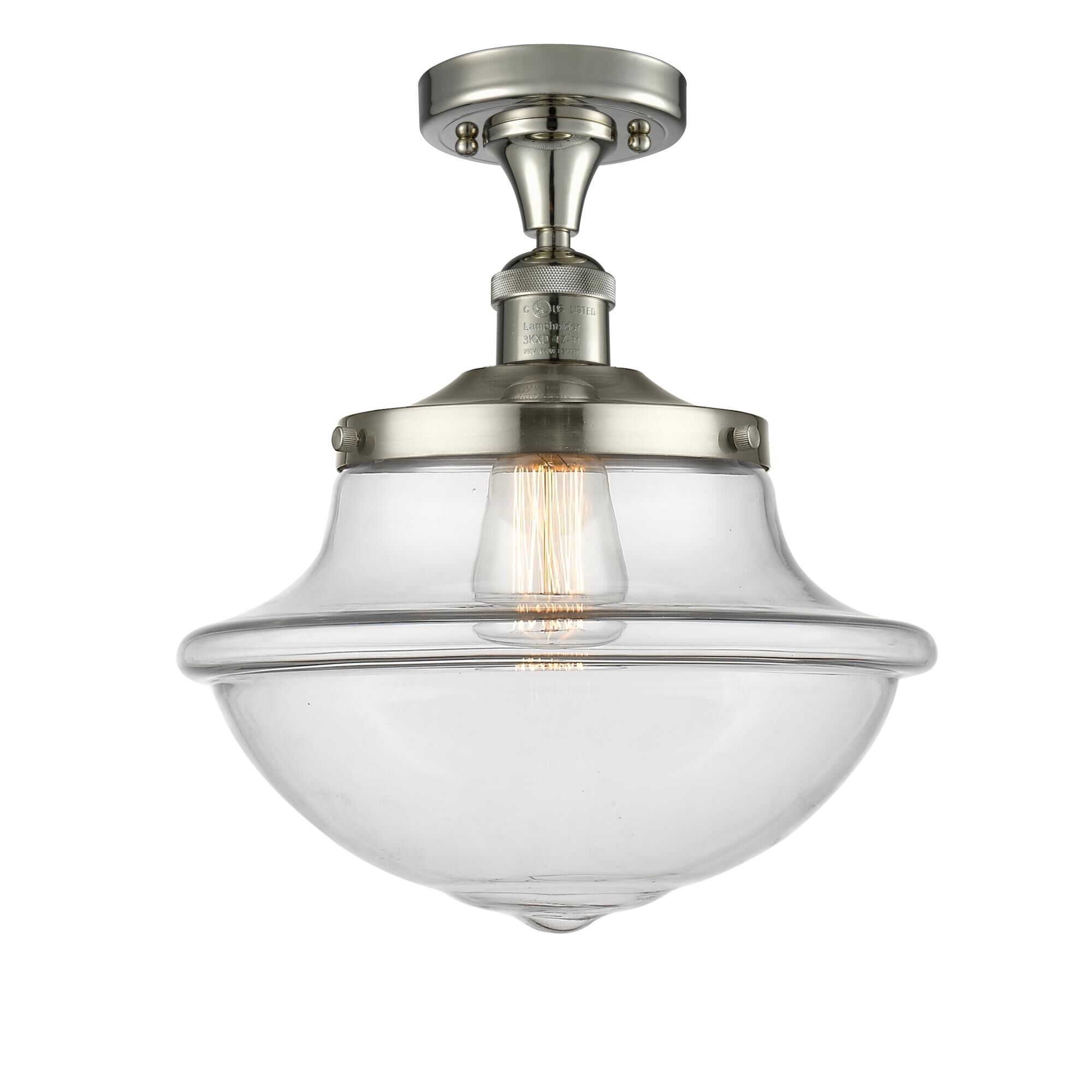 Bruno Marashlian Oxford 12 Inch 1 Light Semi Flush Mount by Innovations Lighting