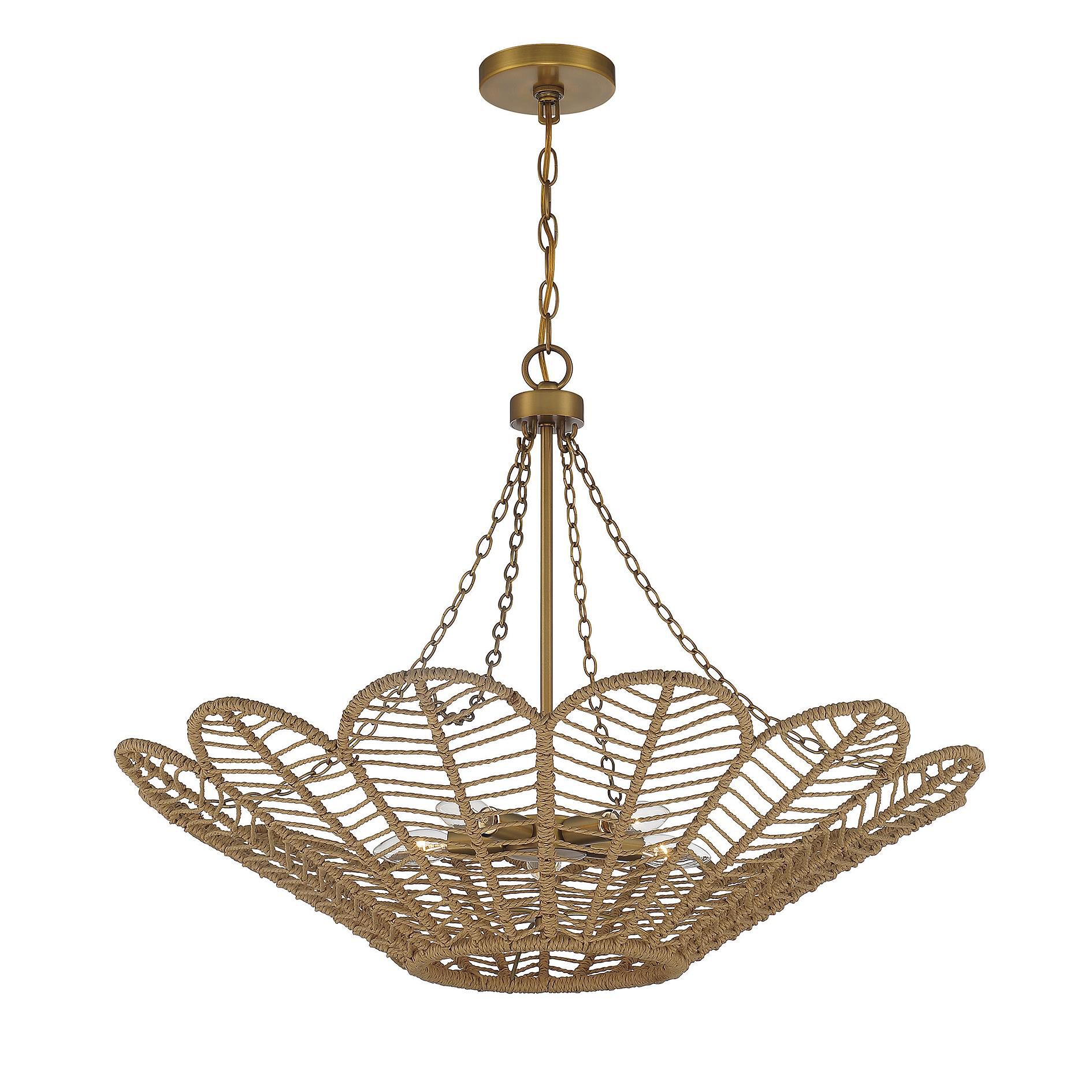 Cyperas 30 Inch Large Pendant by Savoy House