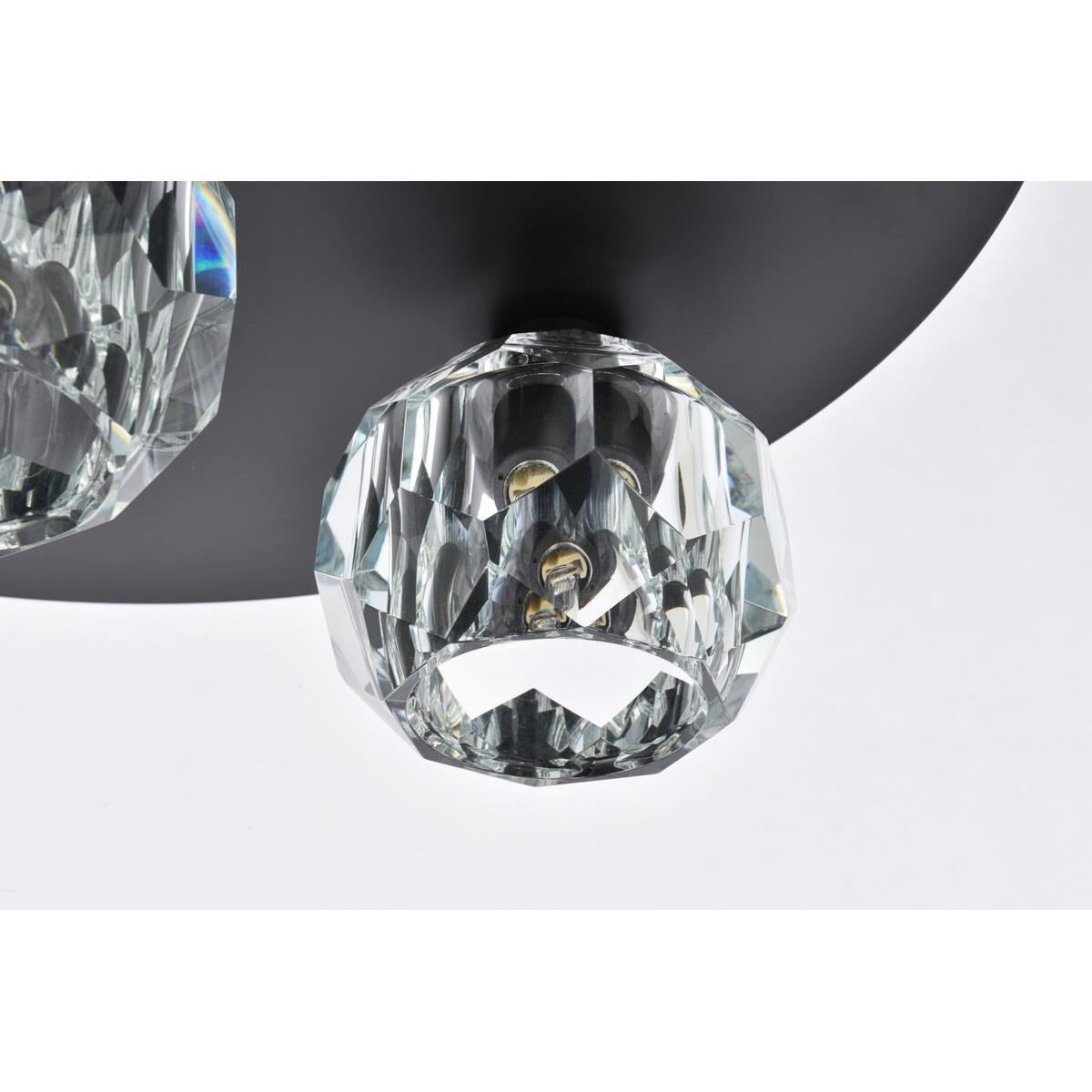 Shown in Black  finish and RC Clear crystal and Clear glass