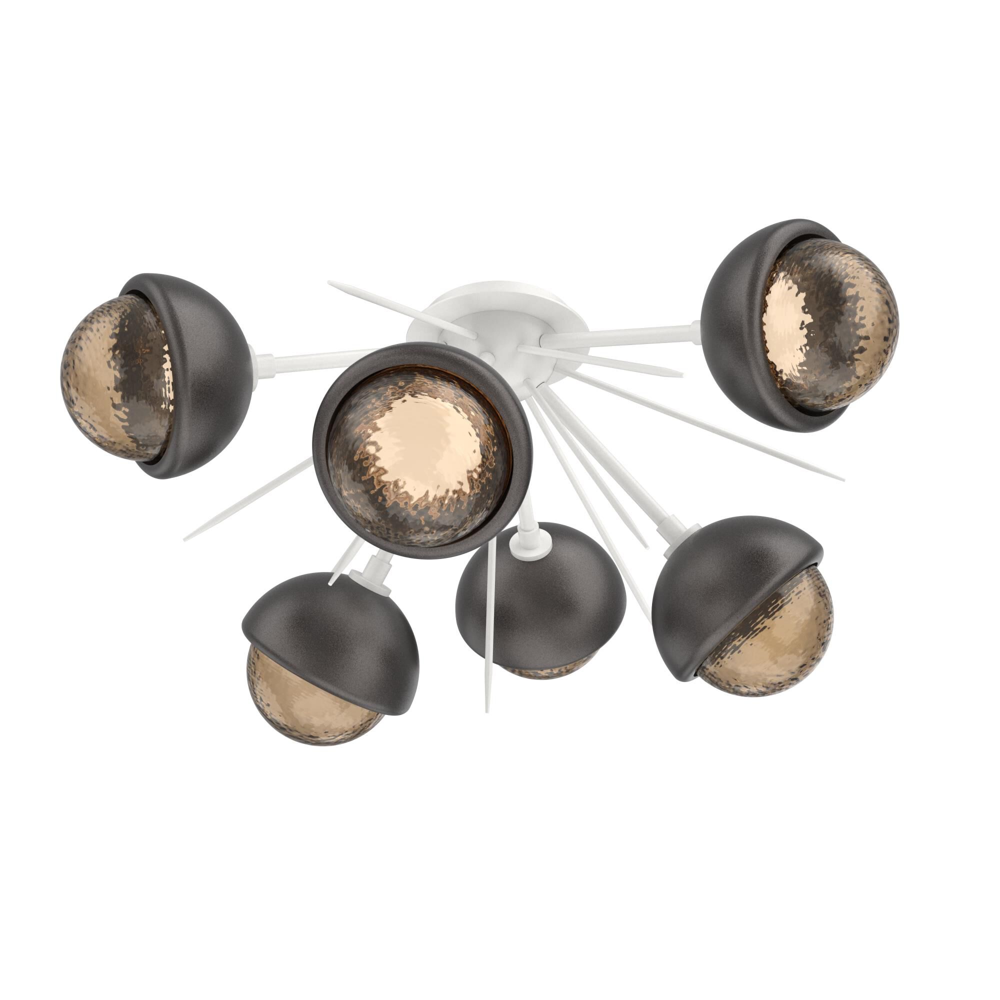 Levi Wilson Cabochon 28 Inch Semi Flush Mount by Hammerton Studio
