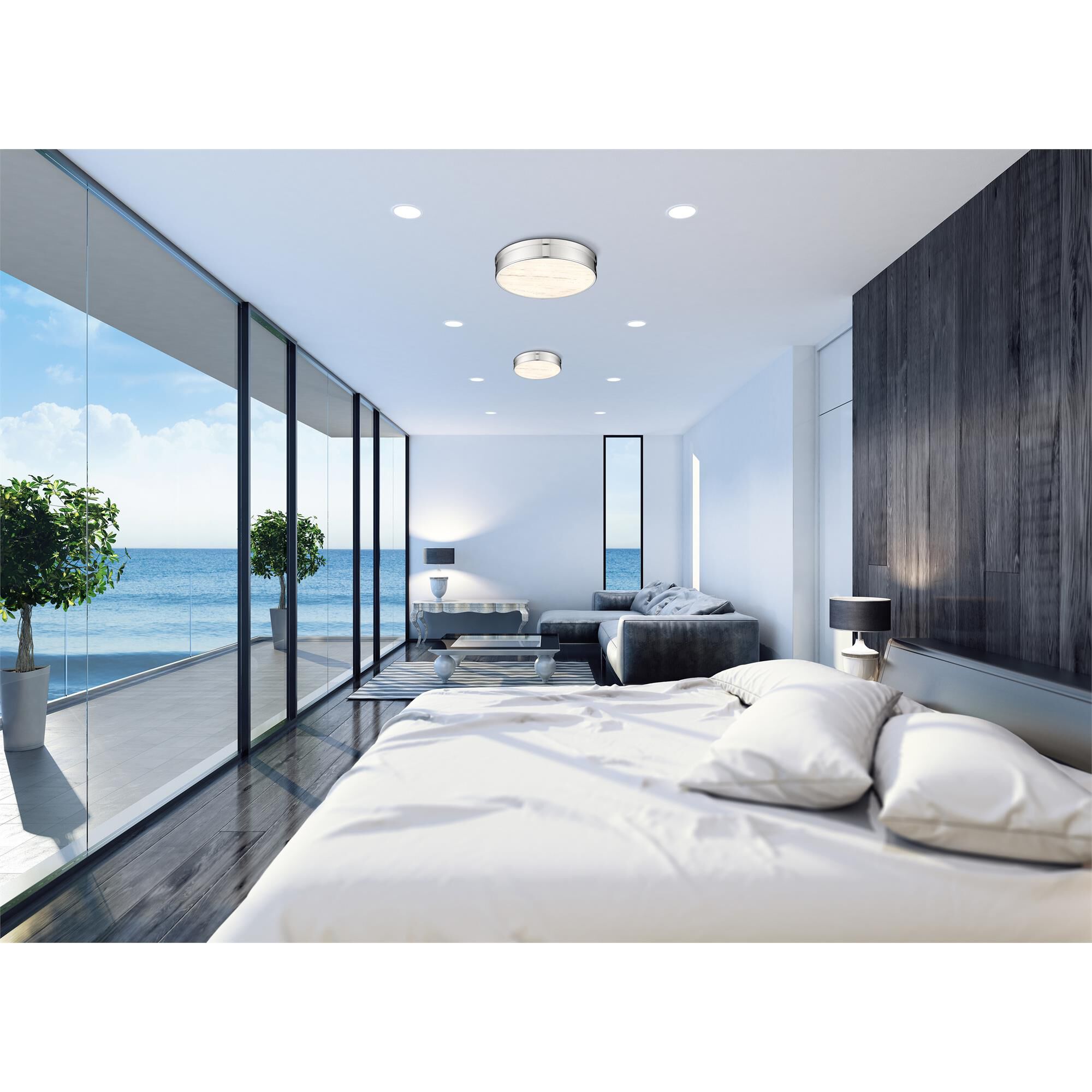 Shown in Polished Nickel finish and Marbling glass