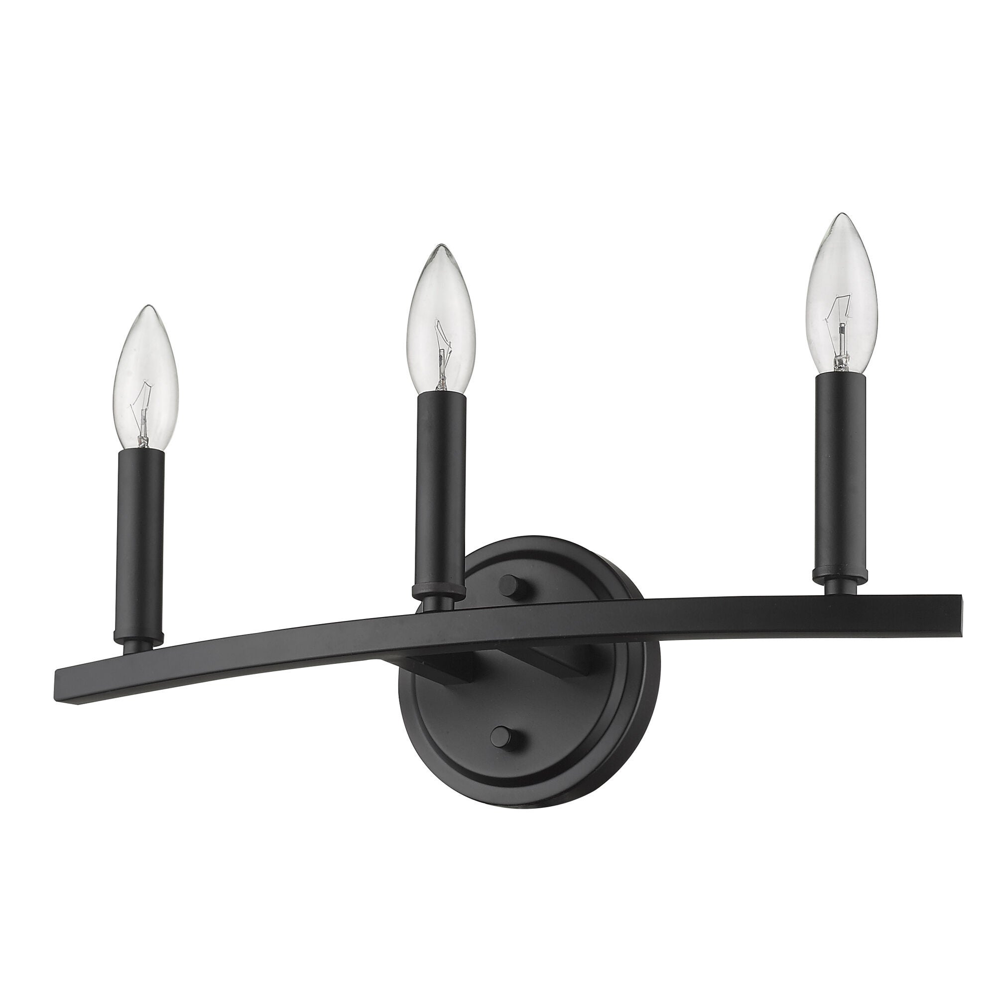 Shown in Matte Black finish and -- glass and -- shade