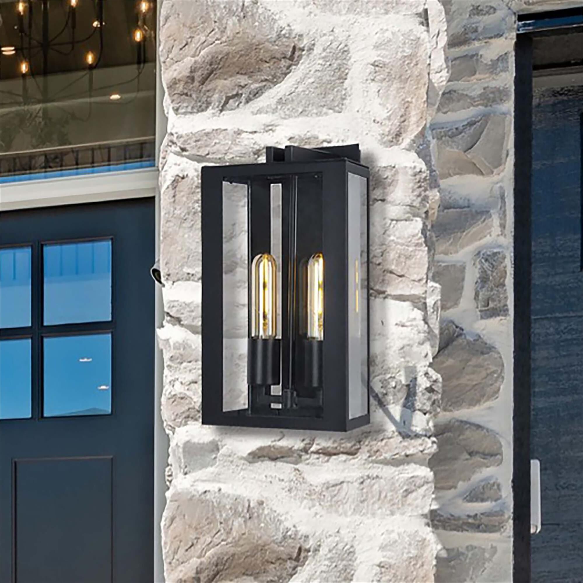 Lighting Pulse Waterville 16 Inch Tall 2 Light Outdoor Wall Light by Artcraft