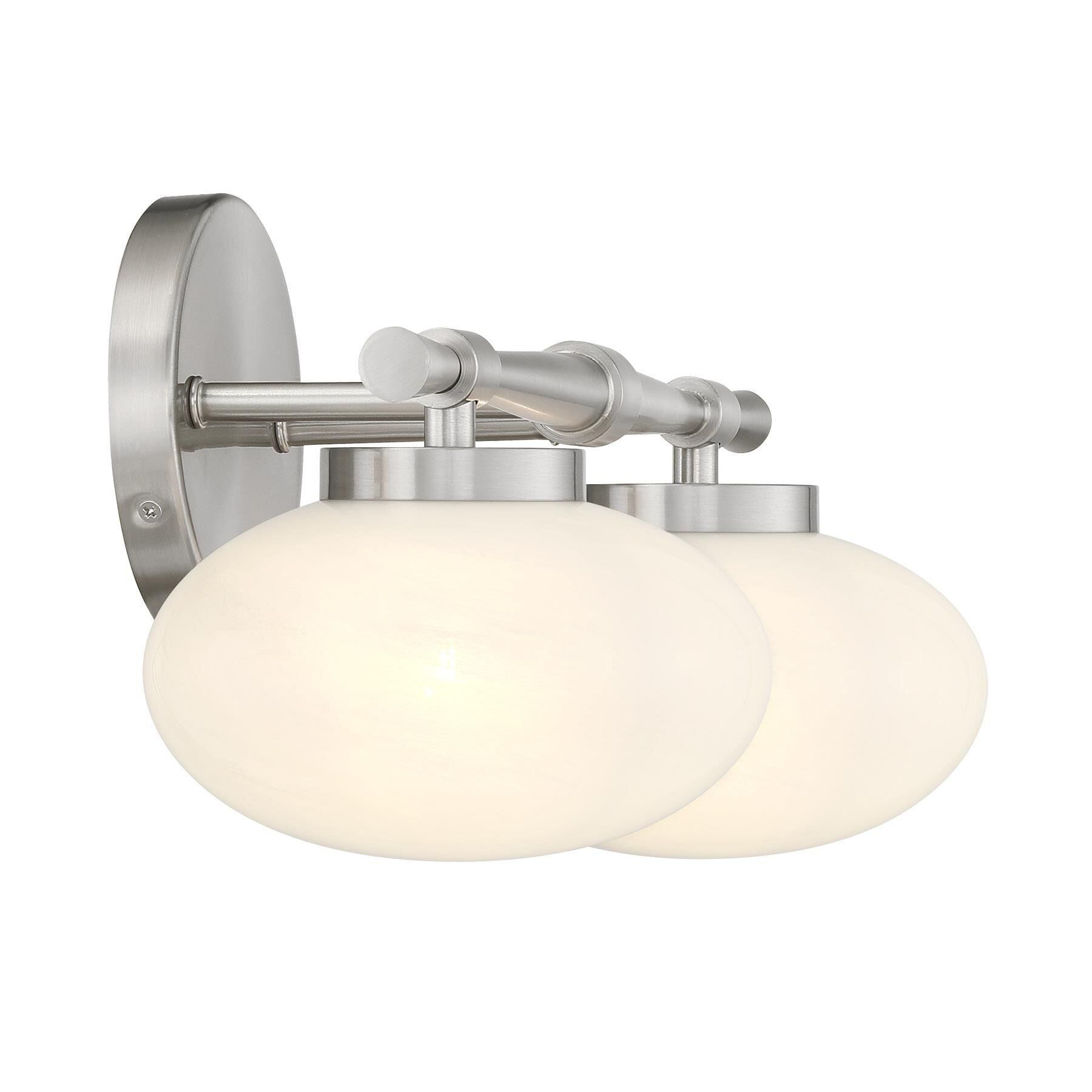 Shown in Satin Nickel finish and Strie shade
