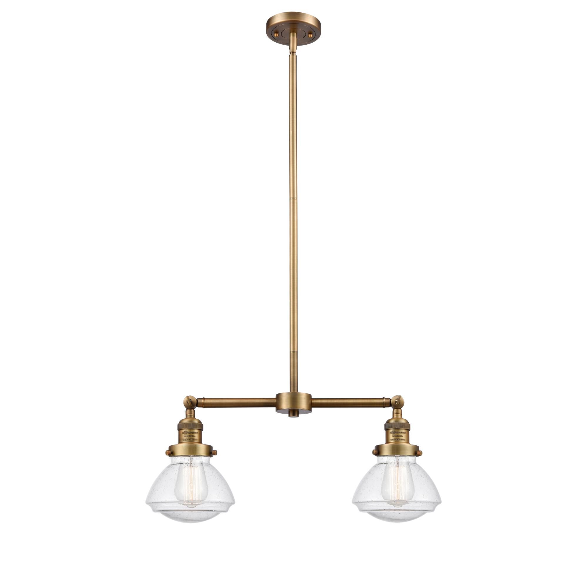 Bruno Marashlian Olean 21 Inch 2 Light Mini Chandelier by Innovations Lighting