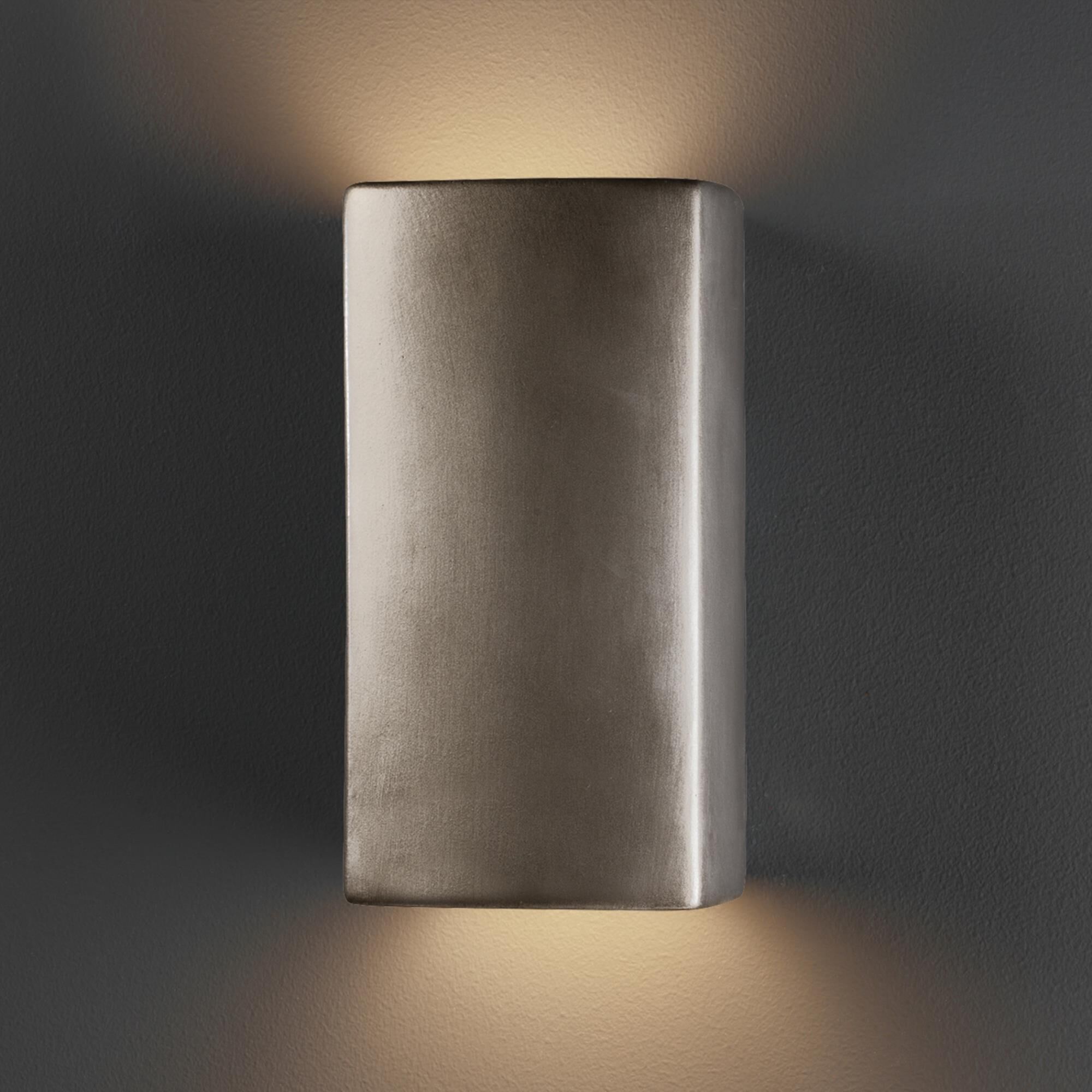 Ambiance 9 Inch Tall Outdoor Wall Light by Justice Design Group