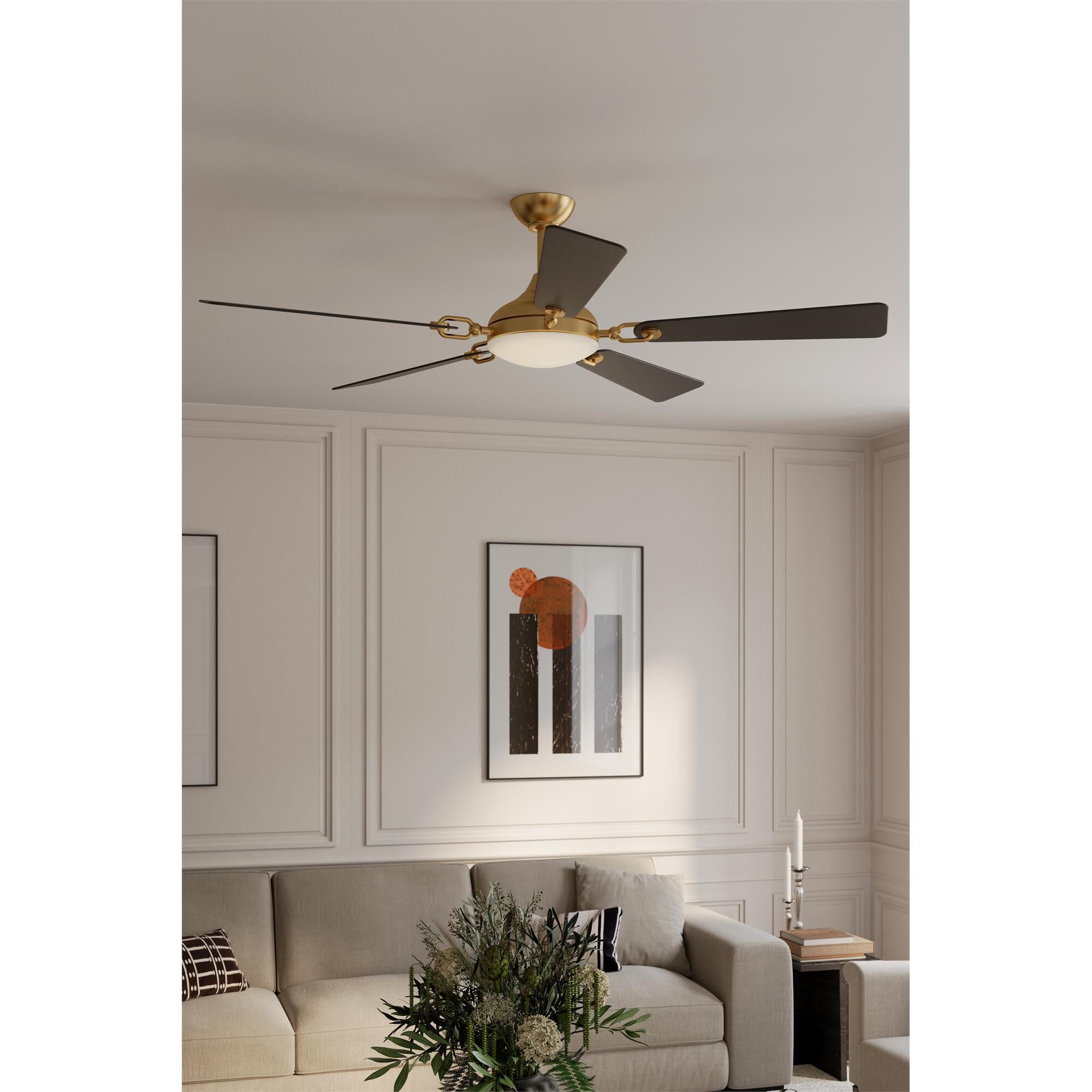 Shown in Heritage Brass finish and Etched Lens glass