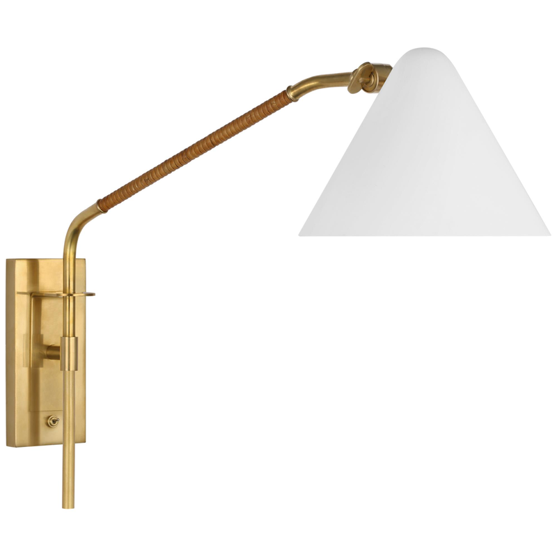 Amber Lewis Laken LED Wall Swing Lamp by Visual Comfort Signature Collection