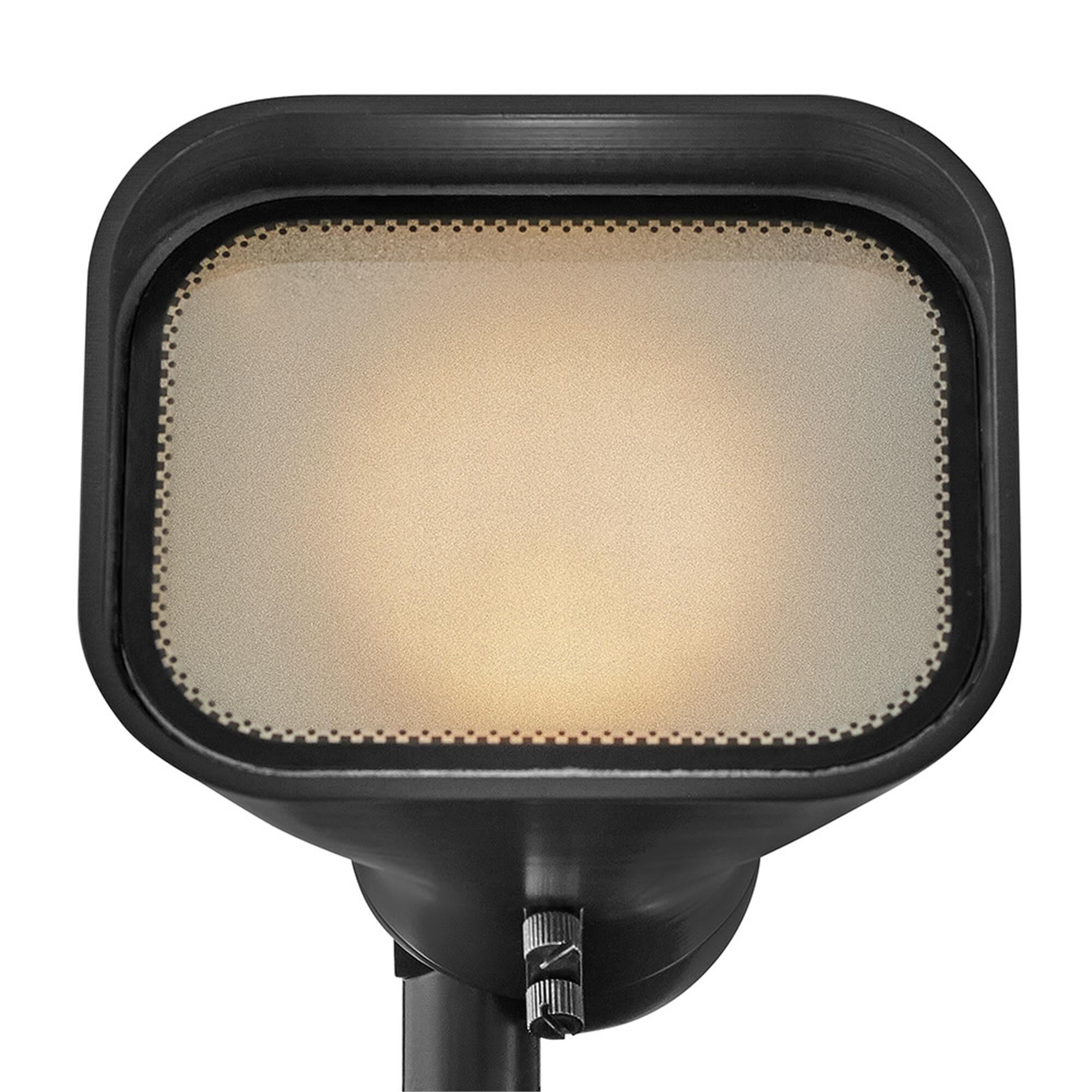 Shown in Brass Satin Black finish and Frosted Lens glass