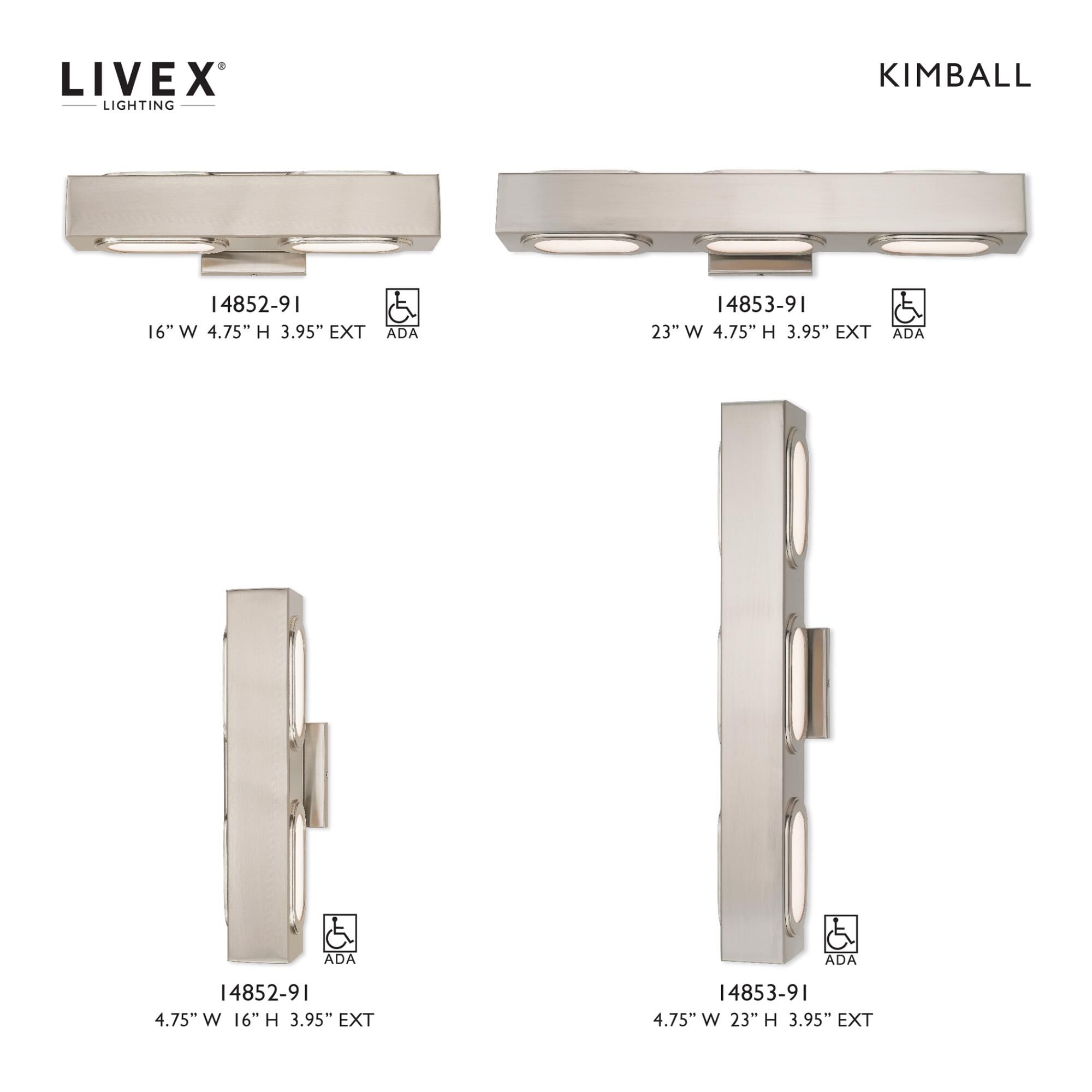 Shown in Brushed Nickel finish and Satin Diffuser glass