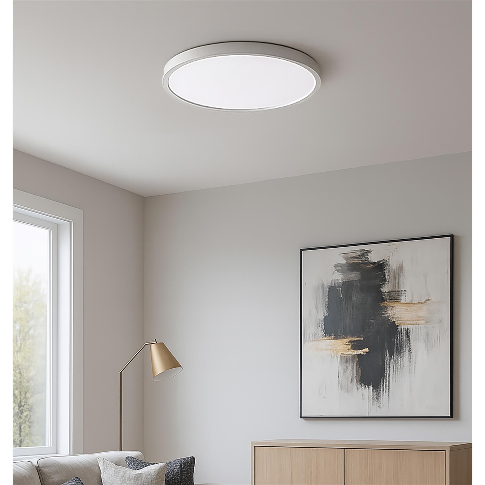 Shown in White finish and White Acrylic glass