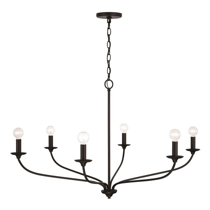 Dolan 39 Inch 6 Light Chandelier by Capital Lighting Fixture Company