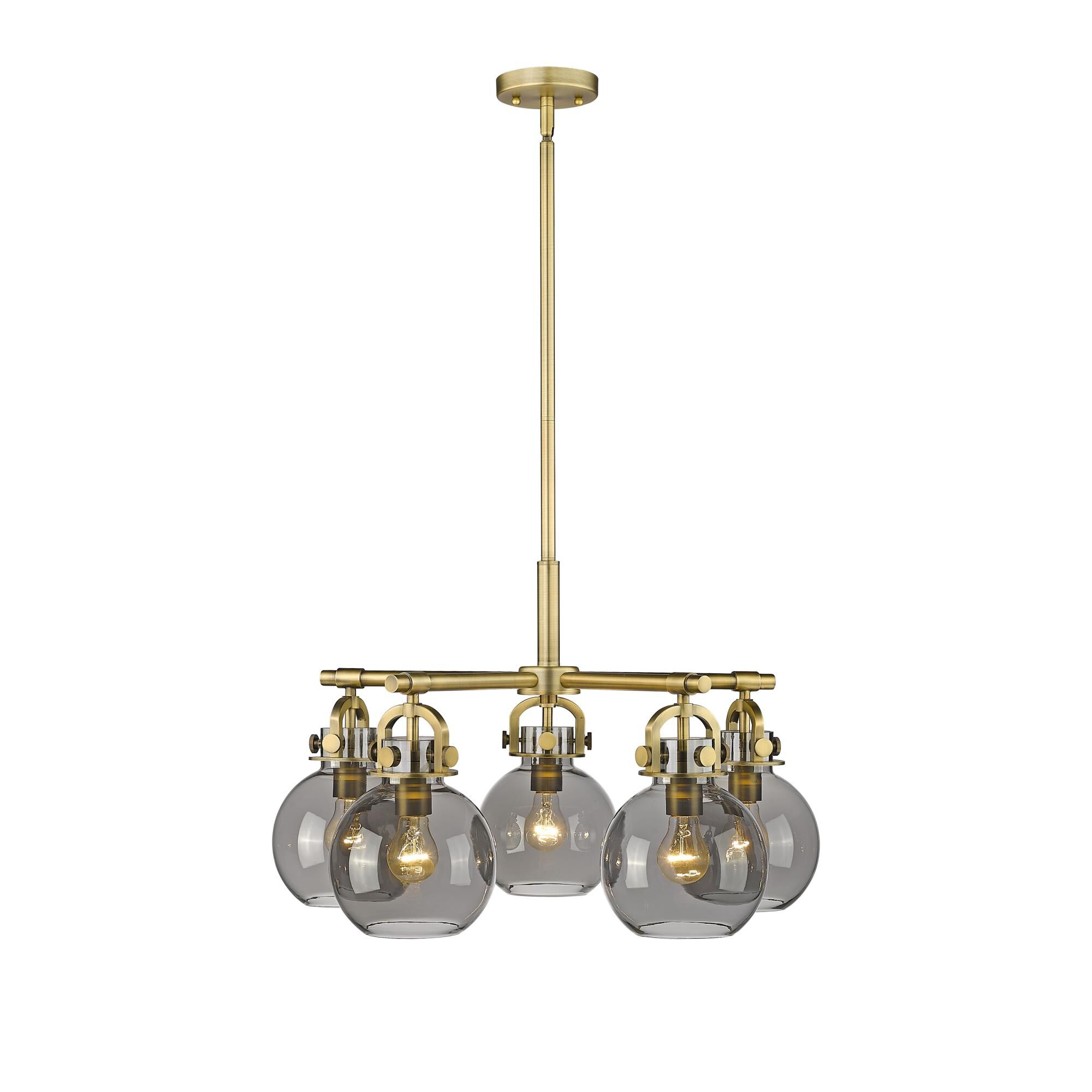 Bruno Marashlian Newton Sphere 26 Inch 5 Light Chandelier by Innovations Lighting