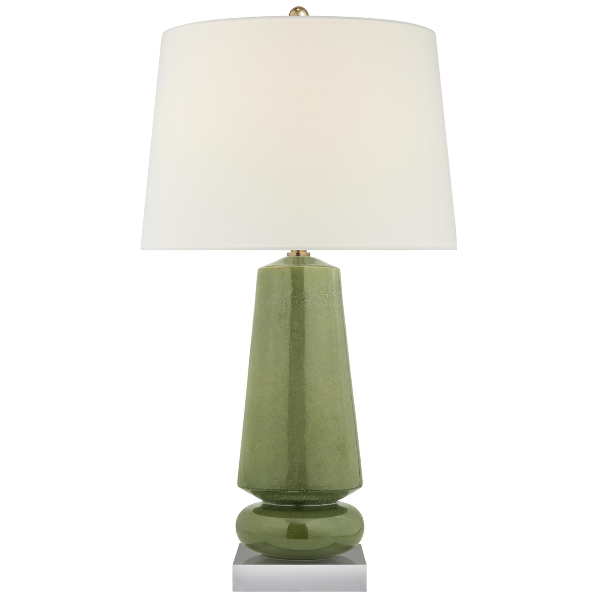 Shown in Shellish Kiwi finish and Linen shade