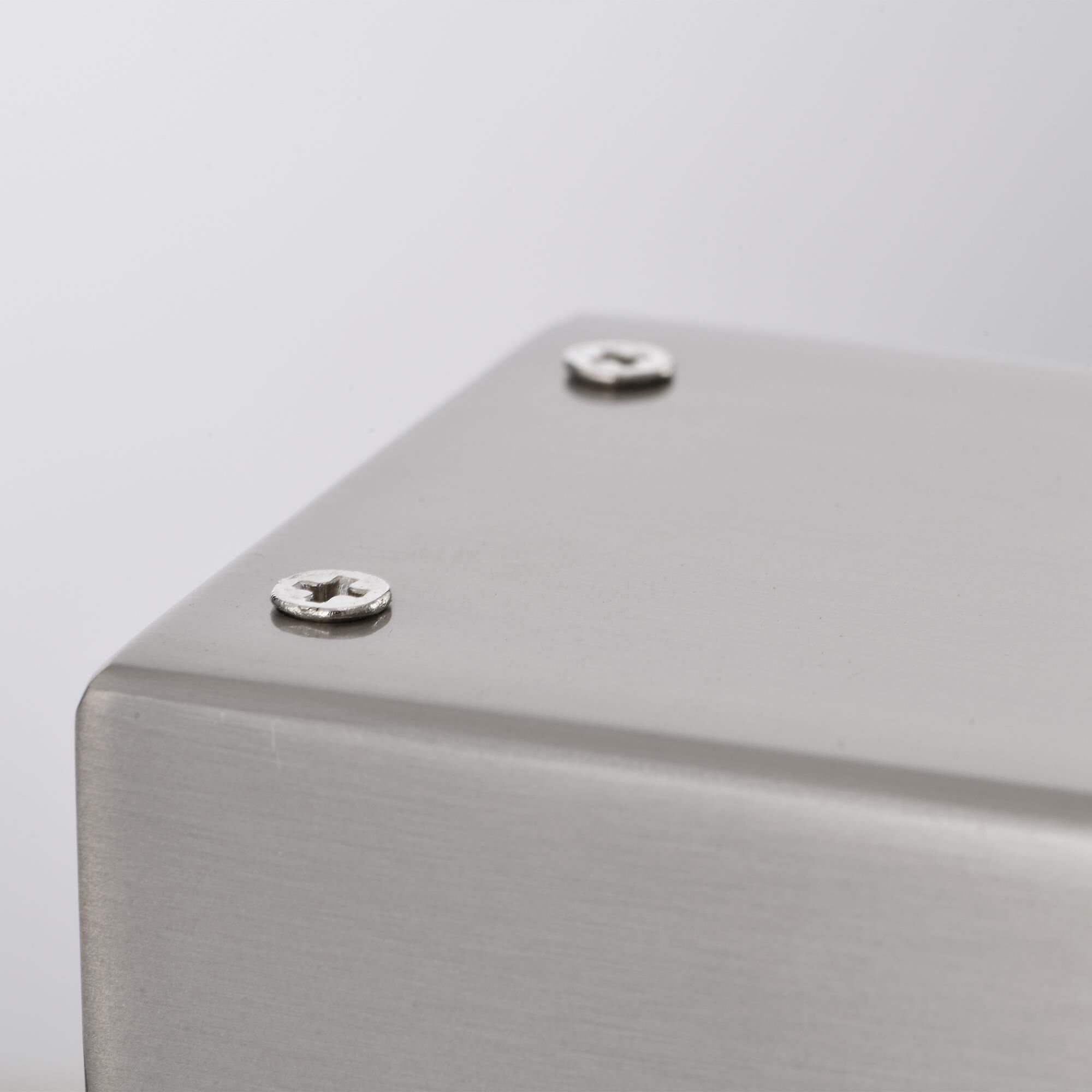 Shown in Brushed Nickel finish and Frosted glass