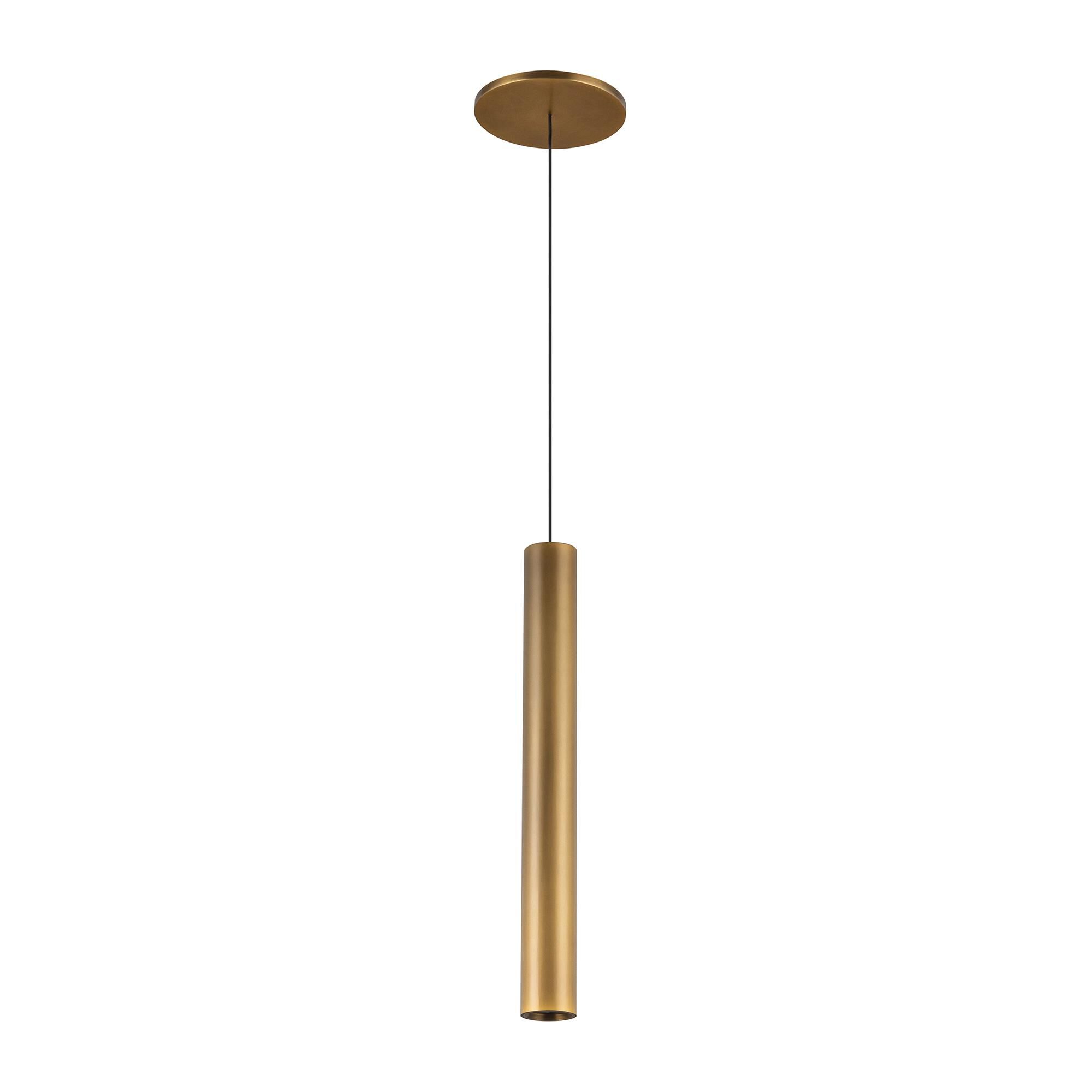 Shown in Vintage Brass finish and Aluminum Baffle shade