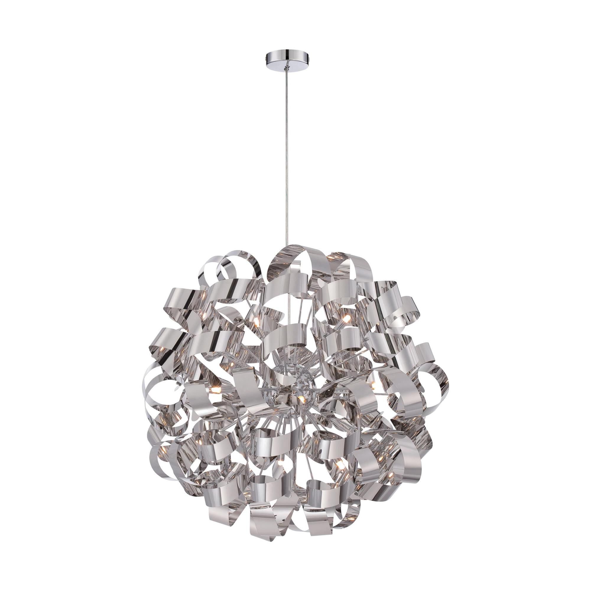 Platinum Collection Ribbons 31 Inch Large Pendant by Quoizel