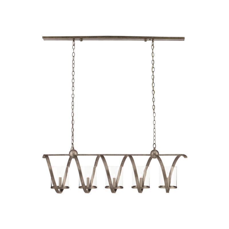 Maximus 47 Inch 5 Light Linear Suspension Light by Currey and Company