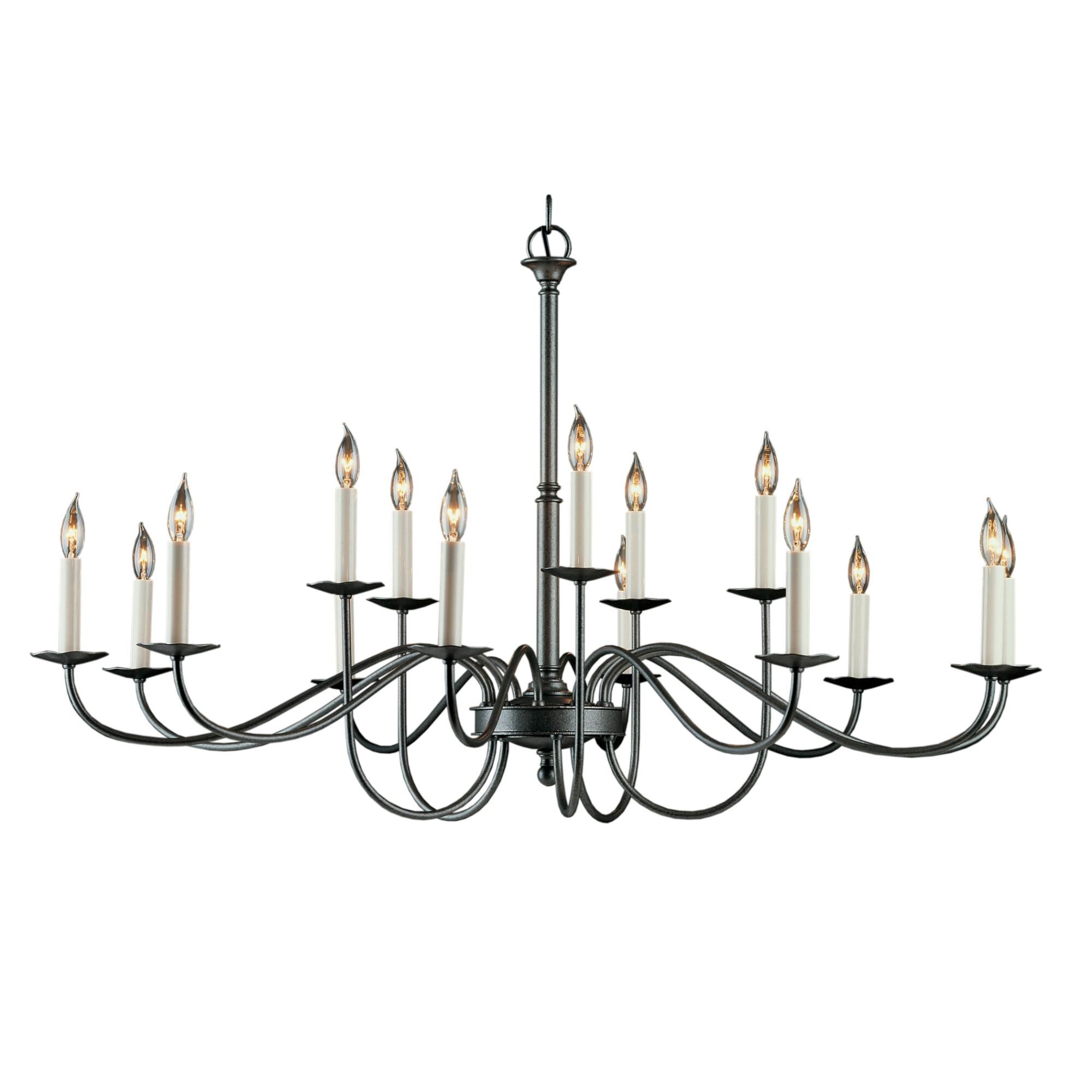 Simple Lines 46 Inch 15 Light Chandelier by Hubbardton Forge