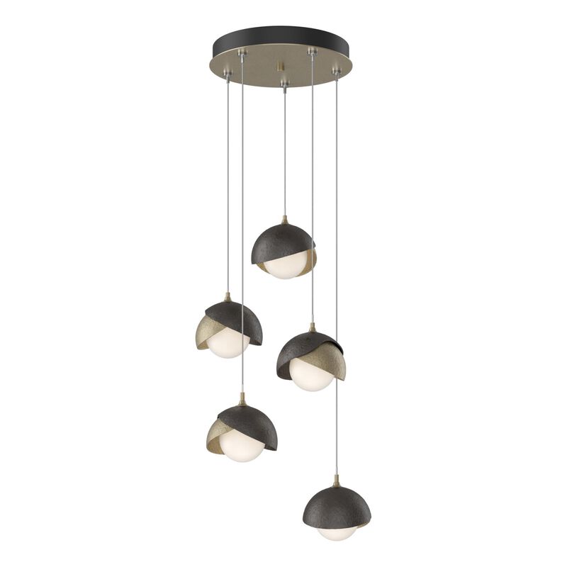 Brooklyn 16 Inch 5 Light Multi Light Pendant by Hubbardton Forge