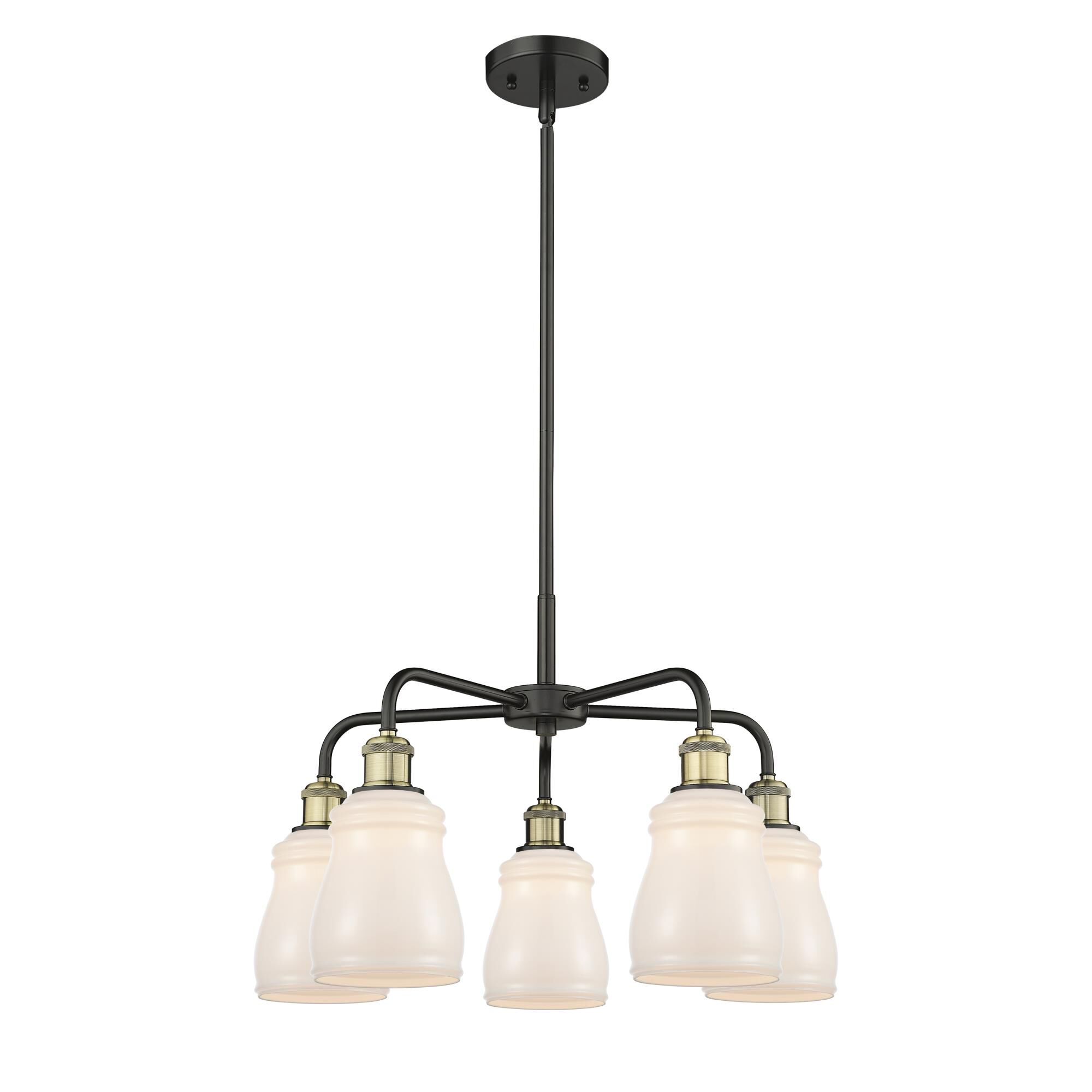 Shown in Black Antique Brass finish and White glass