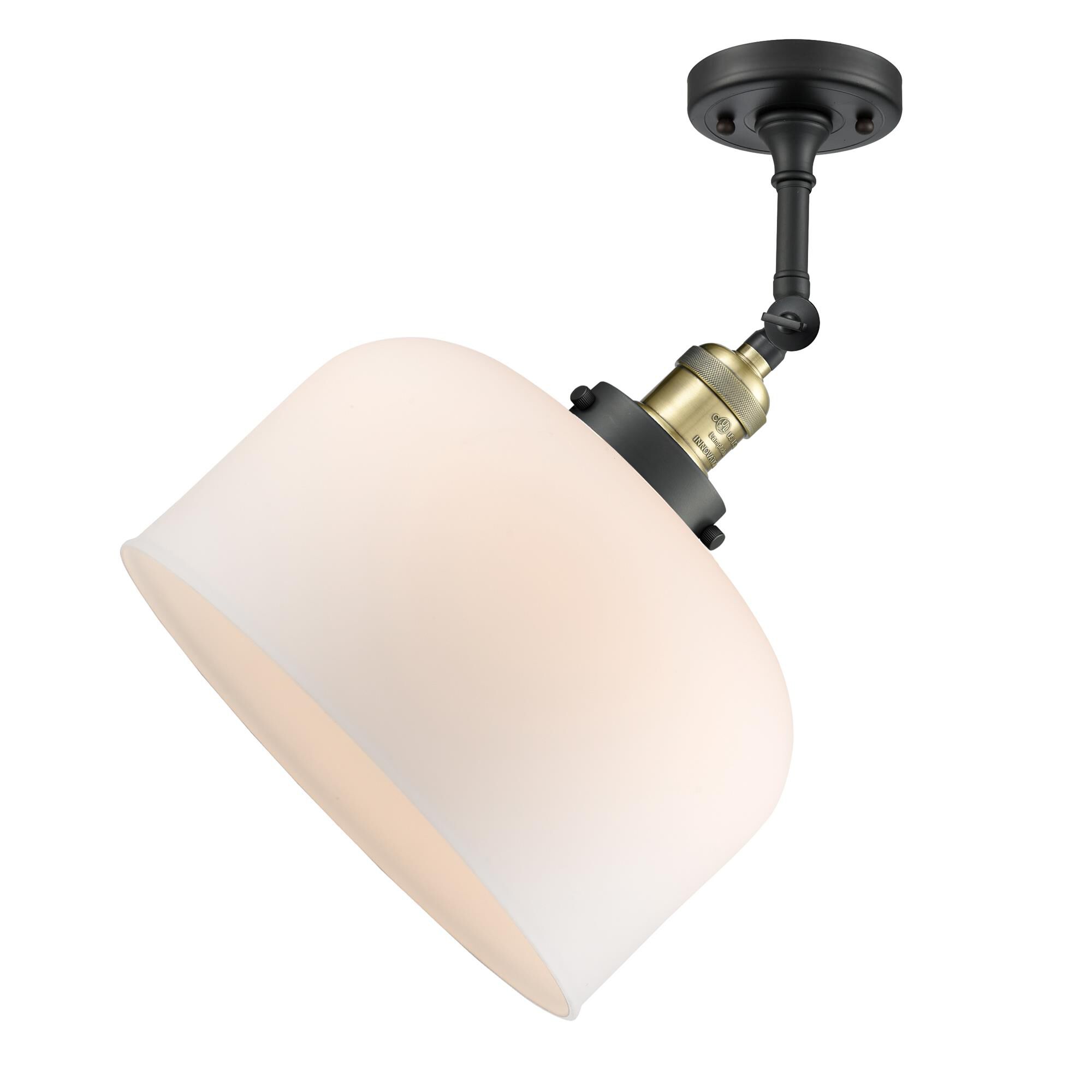 Bruno Marashlian Bell 12 Inch 1 Light Semi Flush Mount by Innovations Lighting