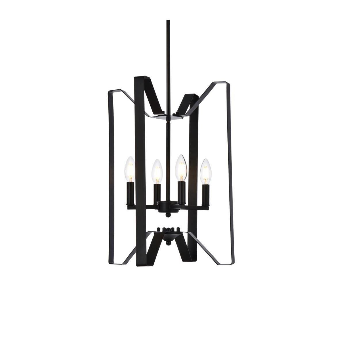 Hoffman 14 Inch Cage Pendant by Elegant Lighting