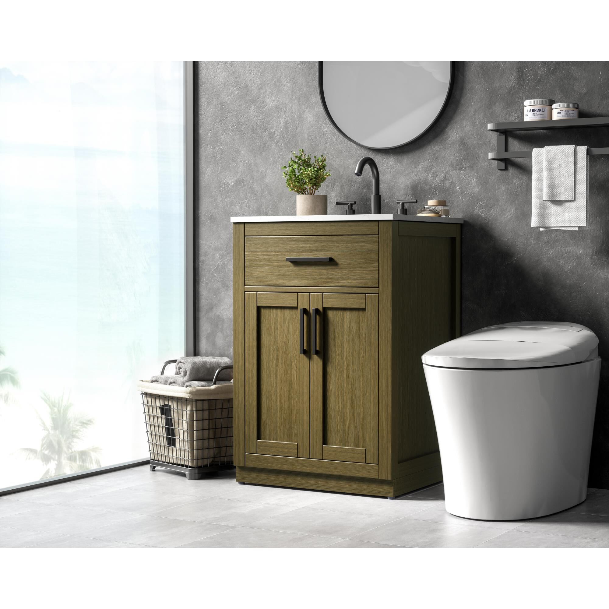 Alden 24 Inch Bath Vanity by Elegant Dcor