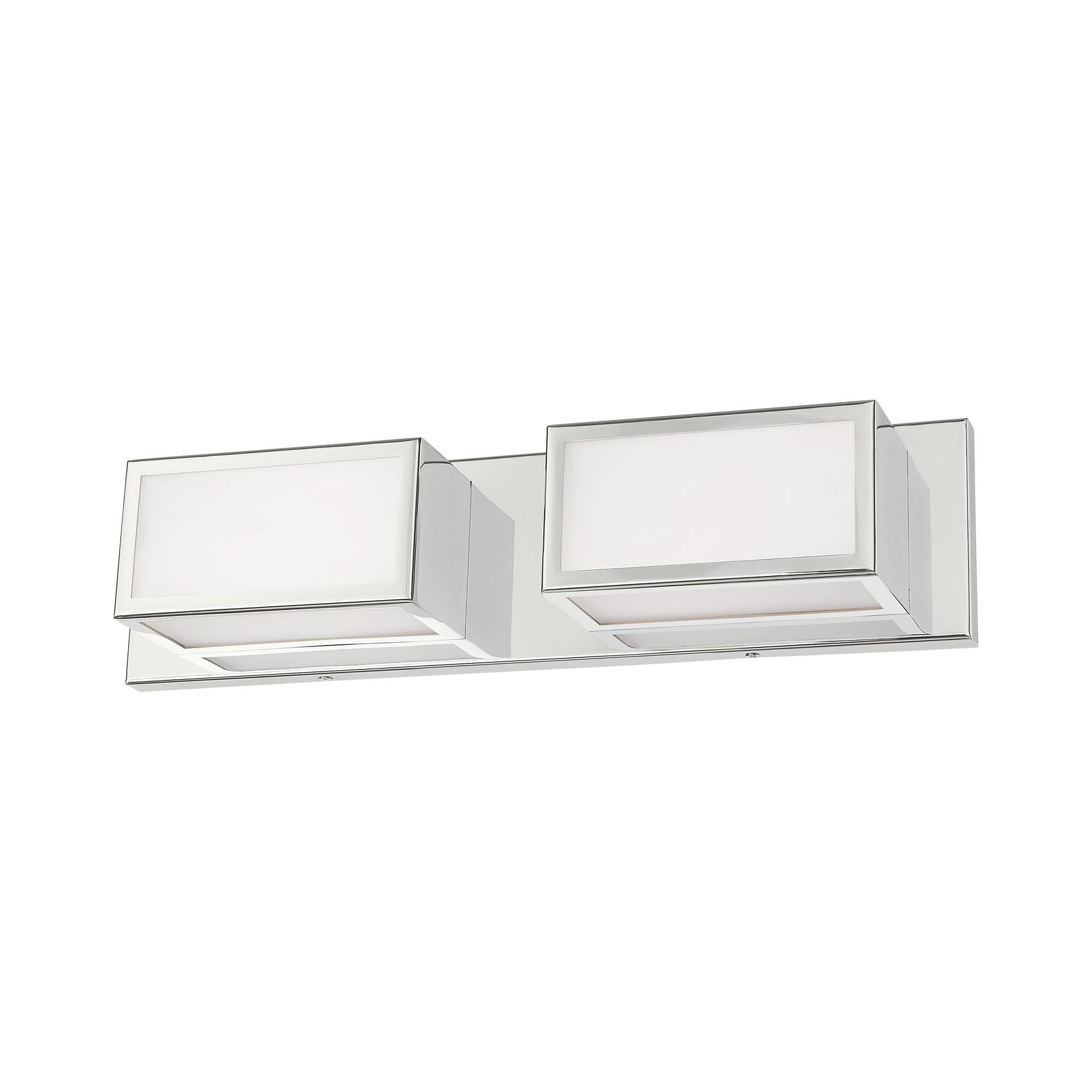 Shown in Polished Chrome finish and Hand Blown Satin Opal White glass