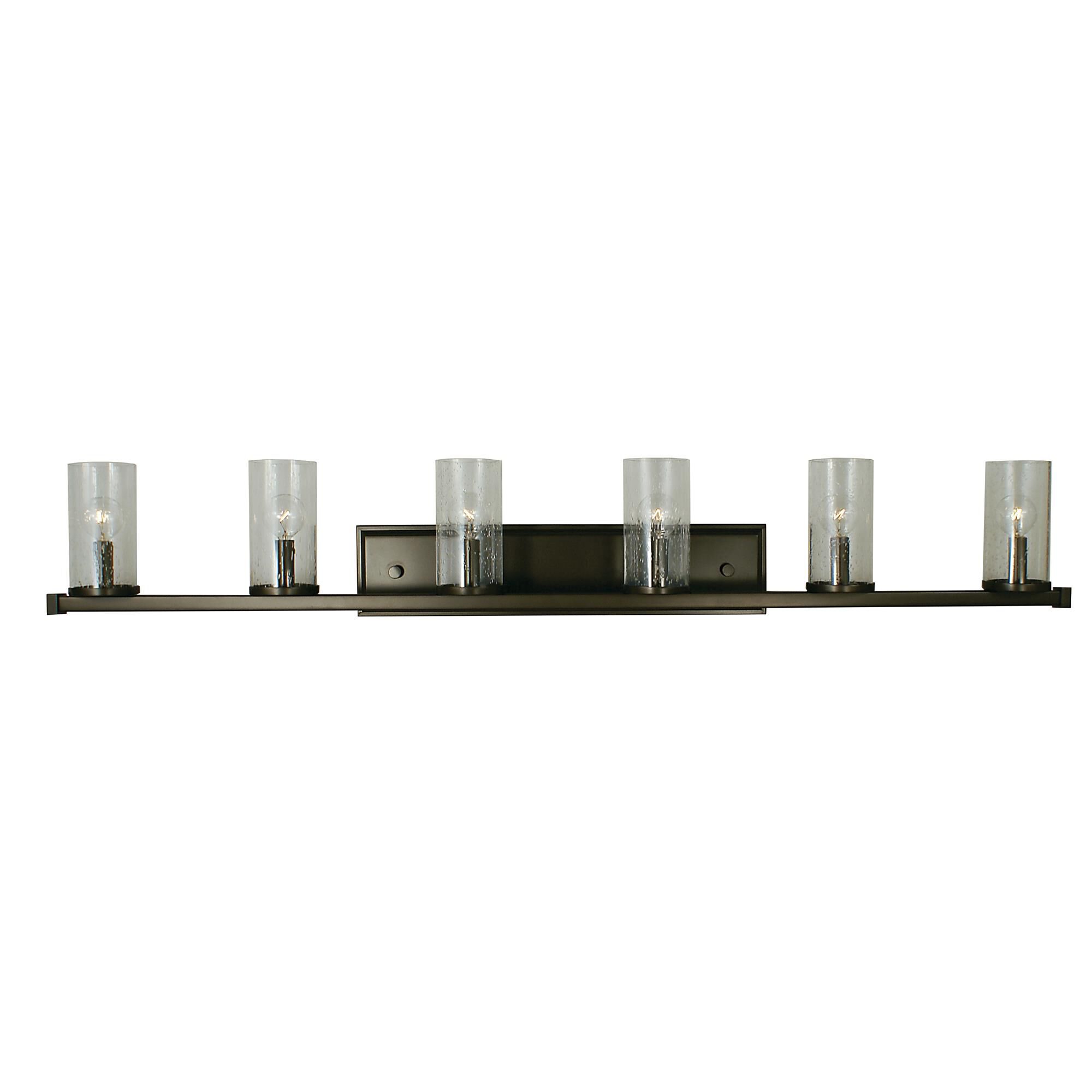 Shown with Clear Seedy Glass Cylinder shade