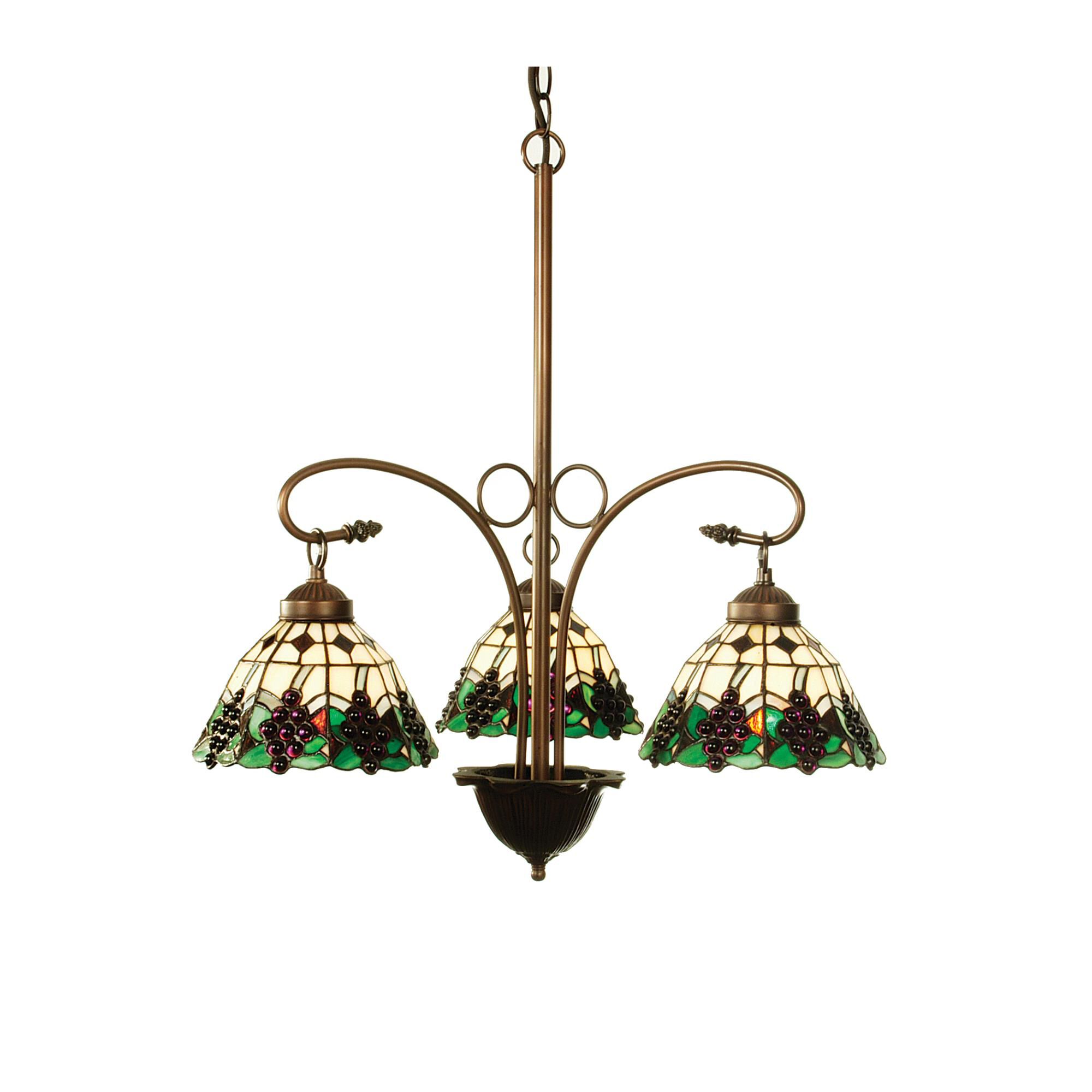 Meyda Grape 24 Inch 3 Light Chandelier by Meyda Lighting