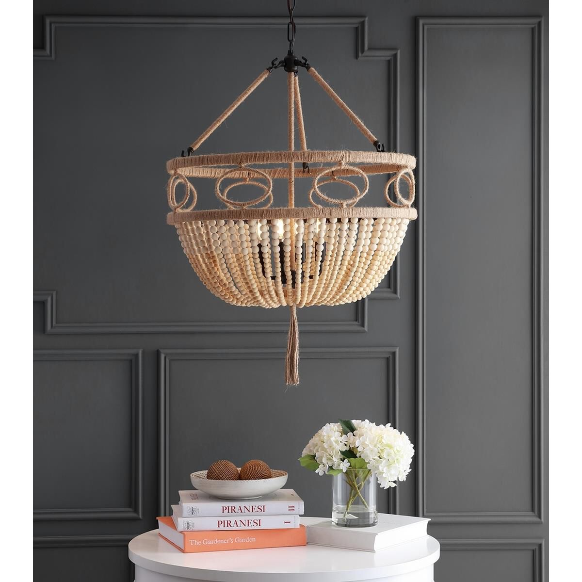 Whitley 24 Inch LED Cage Pendant by Safavieh