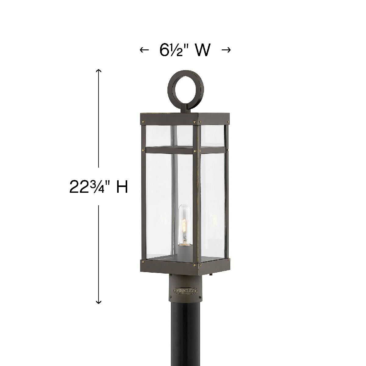 Hinkley Lighting Porter 22 Inch Tall Outdoor Post Lamp
