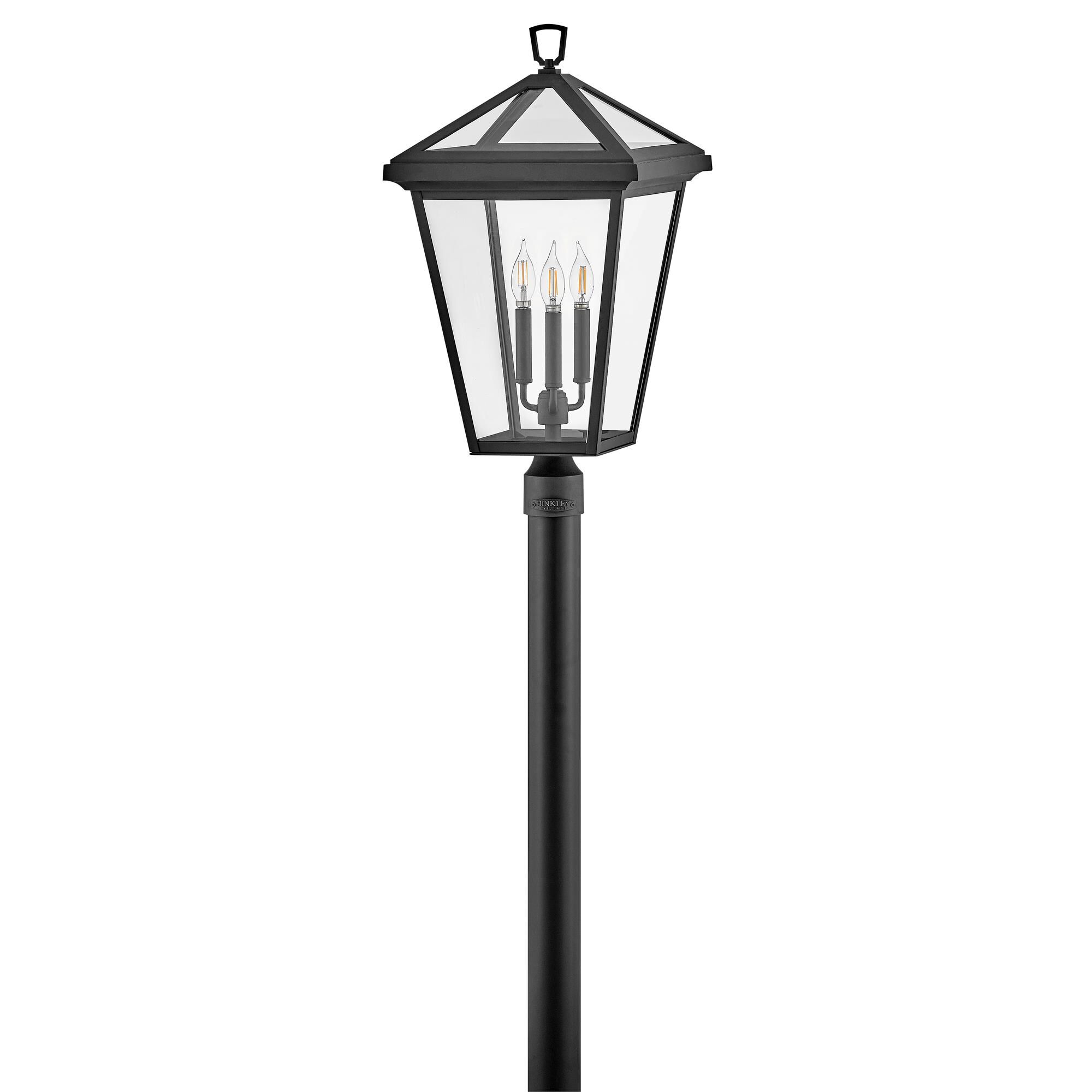 Shown in Museum Black finish and Clear glass
