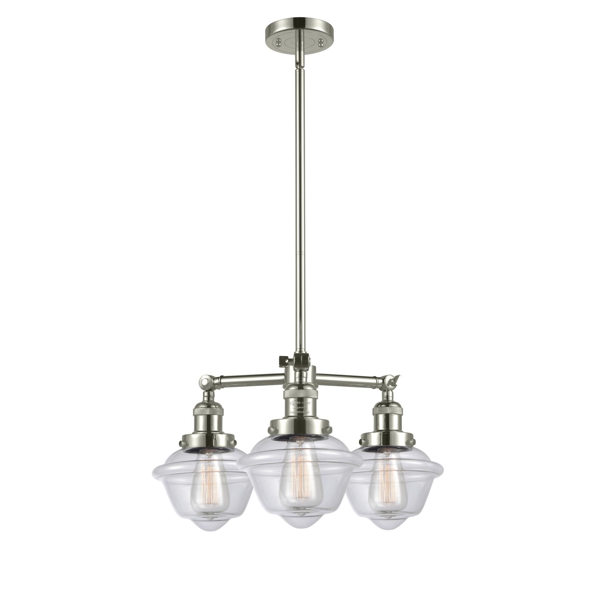 Bruno Marashlian Oxford 20 Inch 3 Light Mini Chandelier by Innovations Lighting