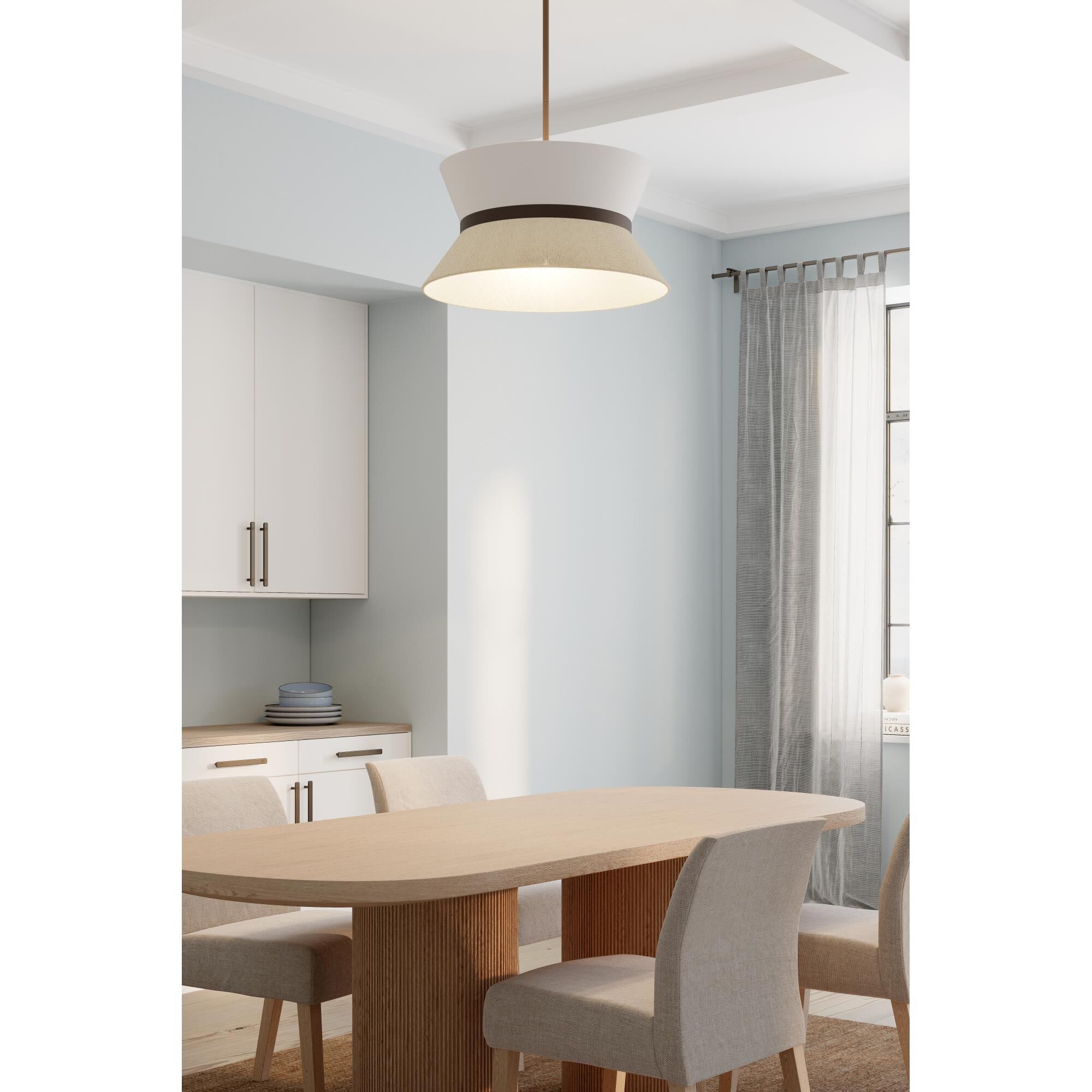 Shown in Plated Dark Bronze finish and White shade