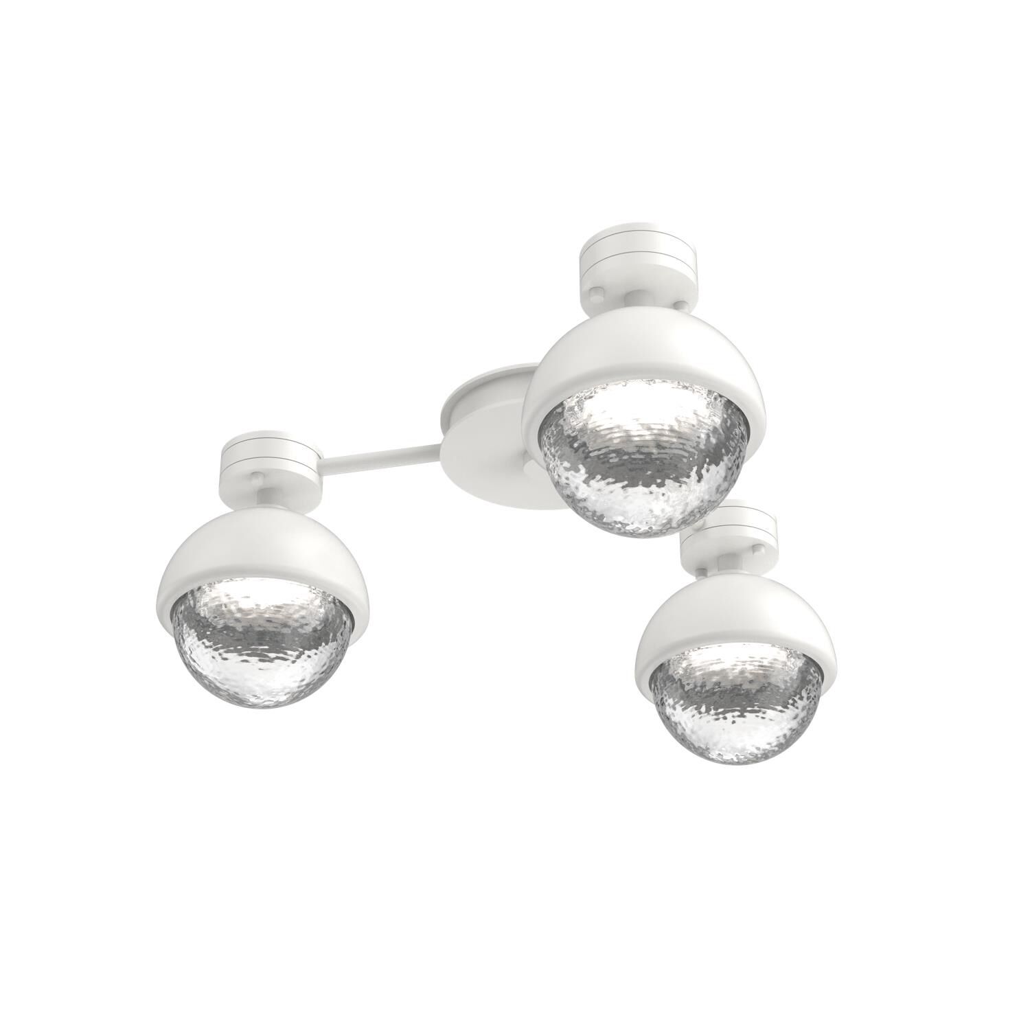Shown in Salt White finish and Clear glass and Metal Shade Matching Finish accent