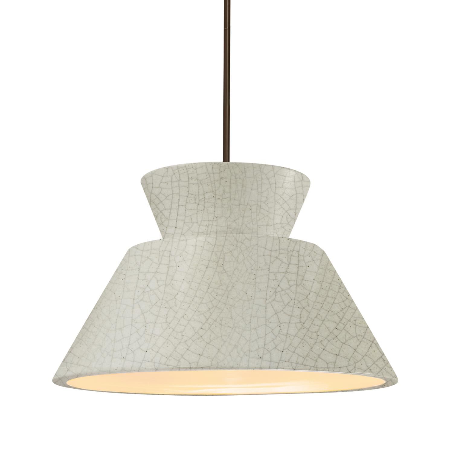 Radiance Trapezoid 14 Inch Large Pendant by Justice Design Group