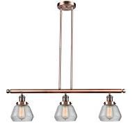 Shown in Antique Copper finish and Clear glass