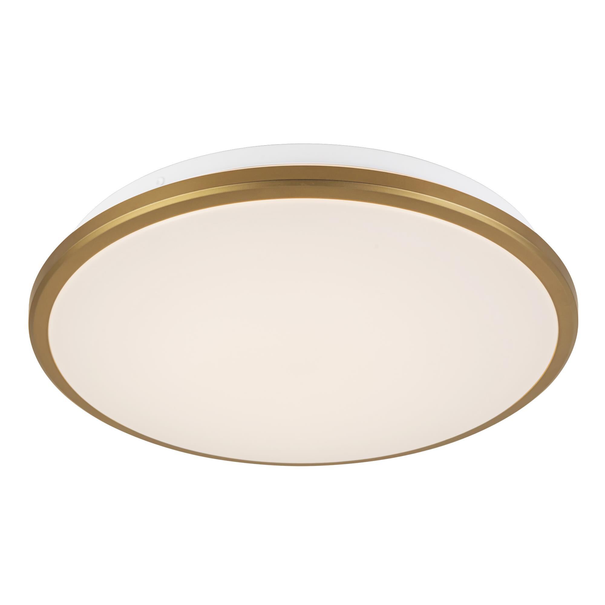 Shown in Brushed Gold finish and Frosted Acrylic Diffuser glass