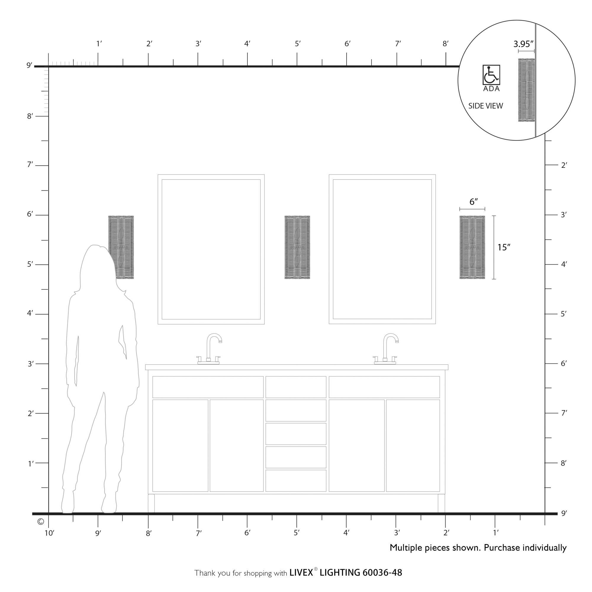 Weavington Wall Sconce by Livex Lighting