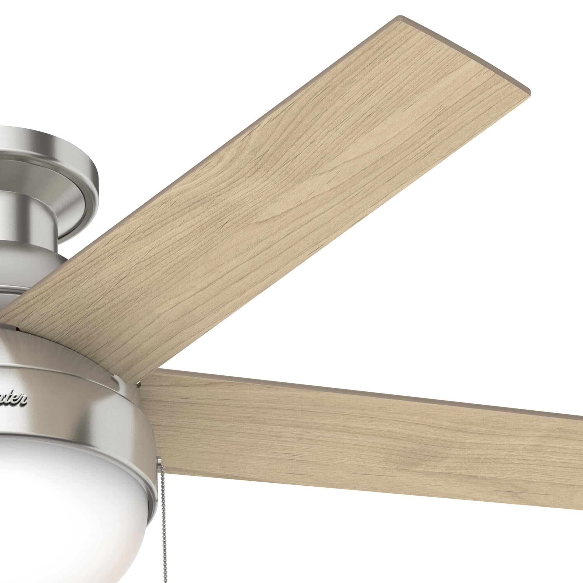Anslee 46 Inch Ceiling Fan with Light Kit by Hunter Fan