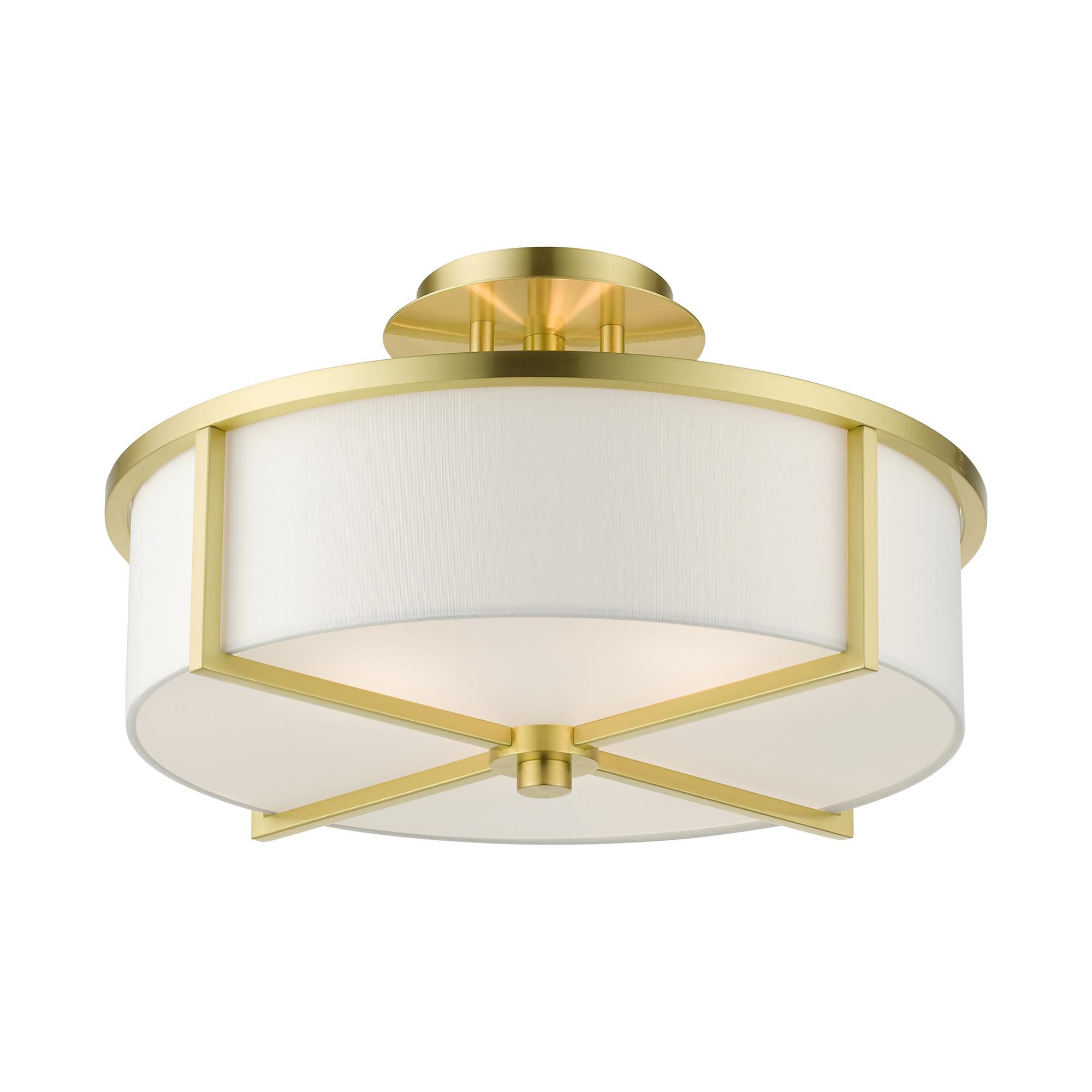 Wesley 3 Light Semi Flush Mount by Livex Lighting