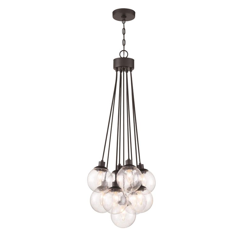 Que 16 Inch 9 Light Multi Light Pendant by Craftmade