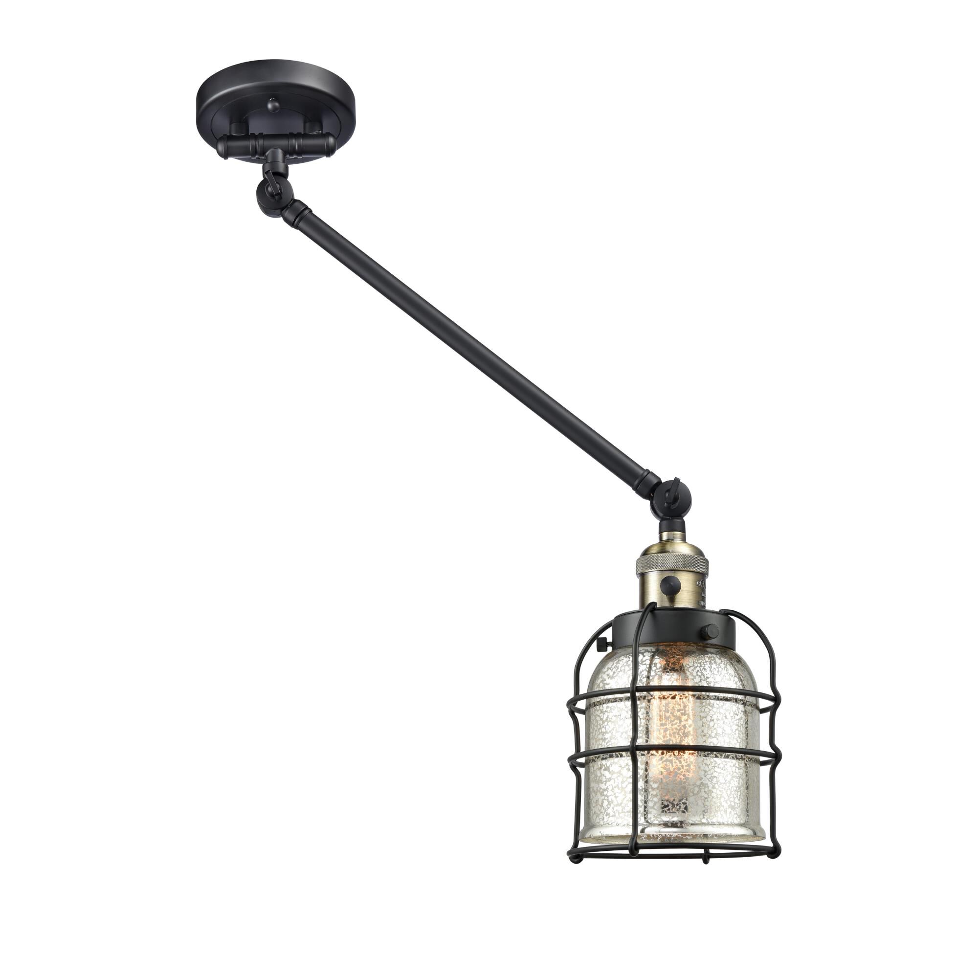 Shown in Black Antique Brass finish and Silver Plated Mercury glass