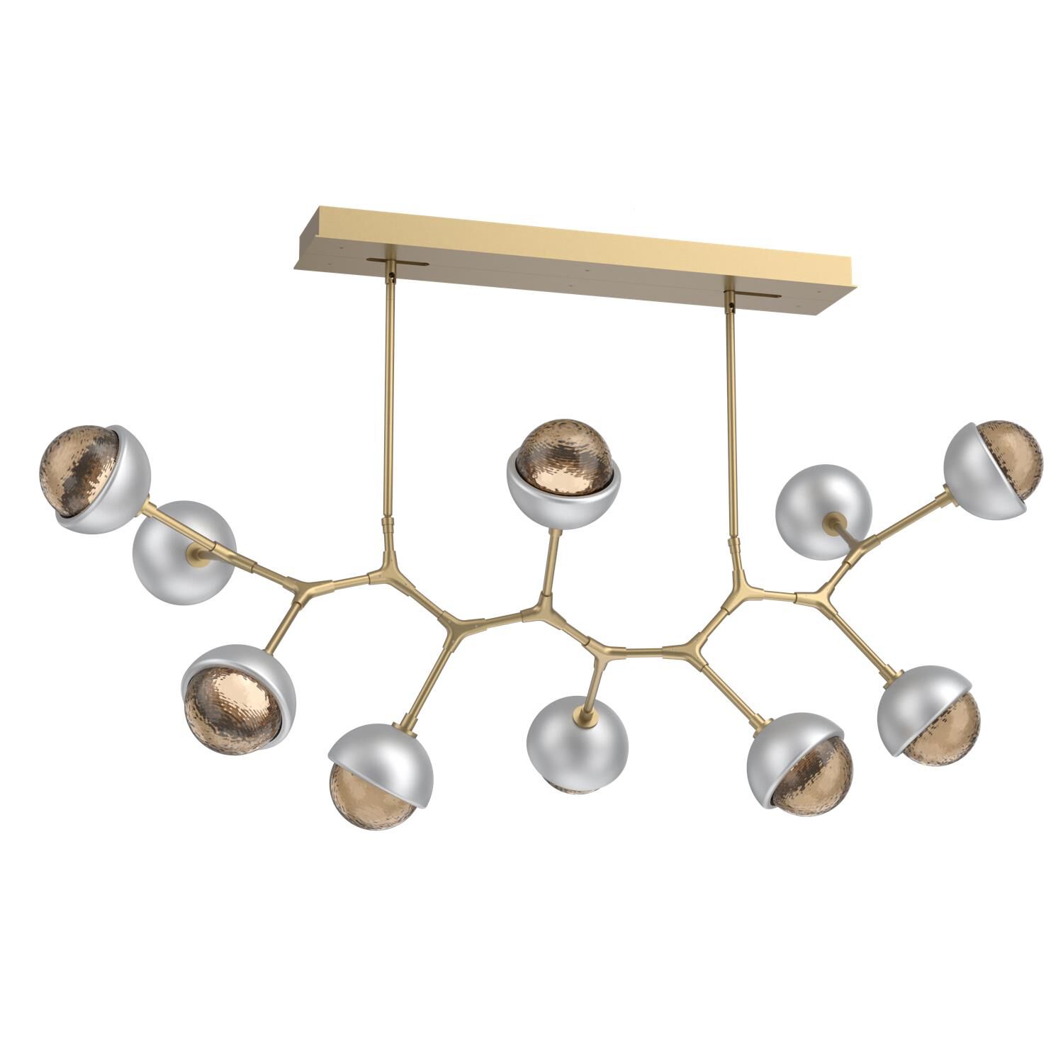Levi Wilson Cabochon 56 Inch Linear Suspension Light by Hammerton Studio