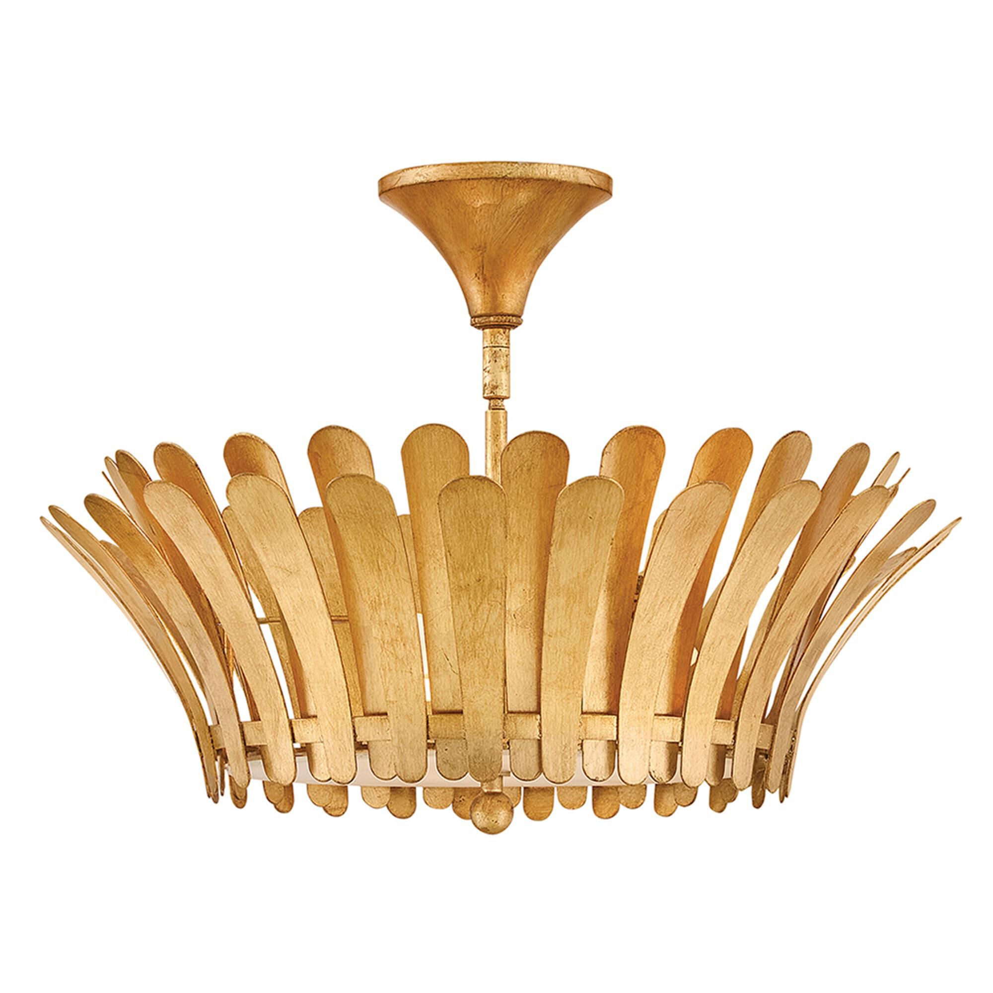 Reina 20 Inch 3 Light Semi Flush Mount,