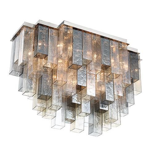 Shown in Chrome finish and Mixed glass