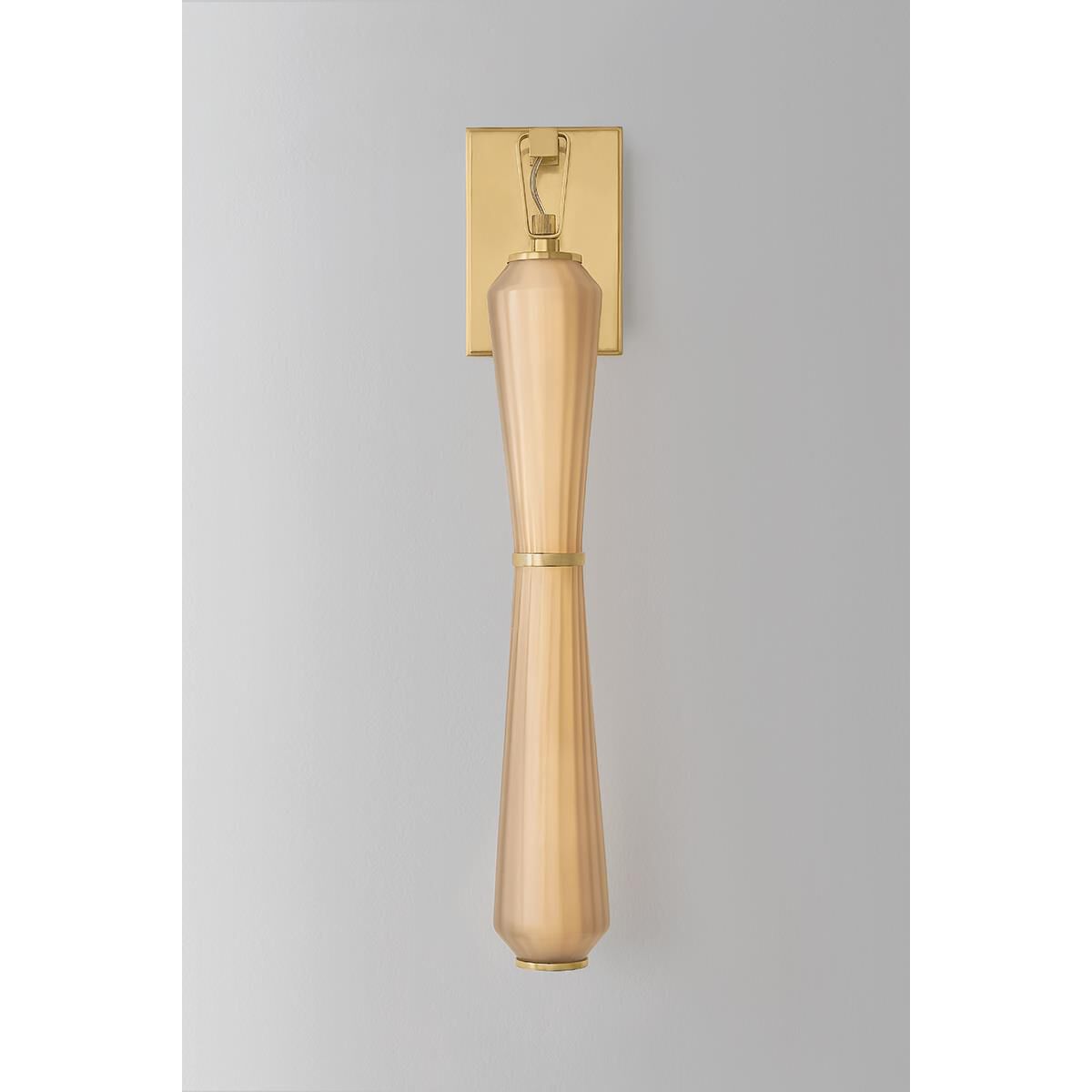 Shown in Vintage Brass finish and Light Bronze glass