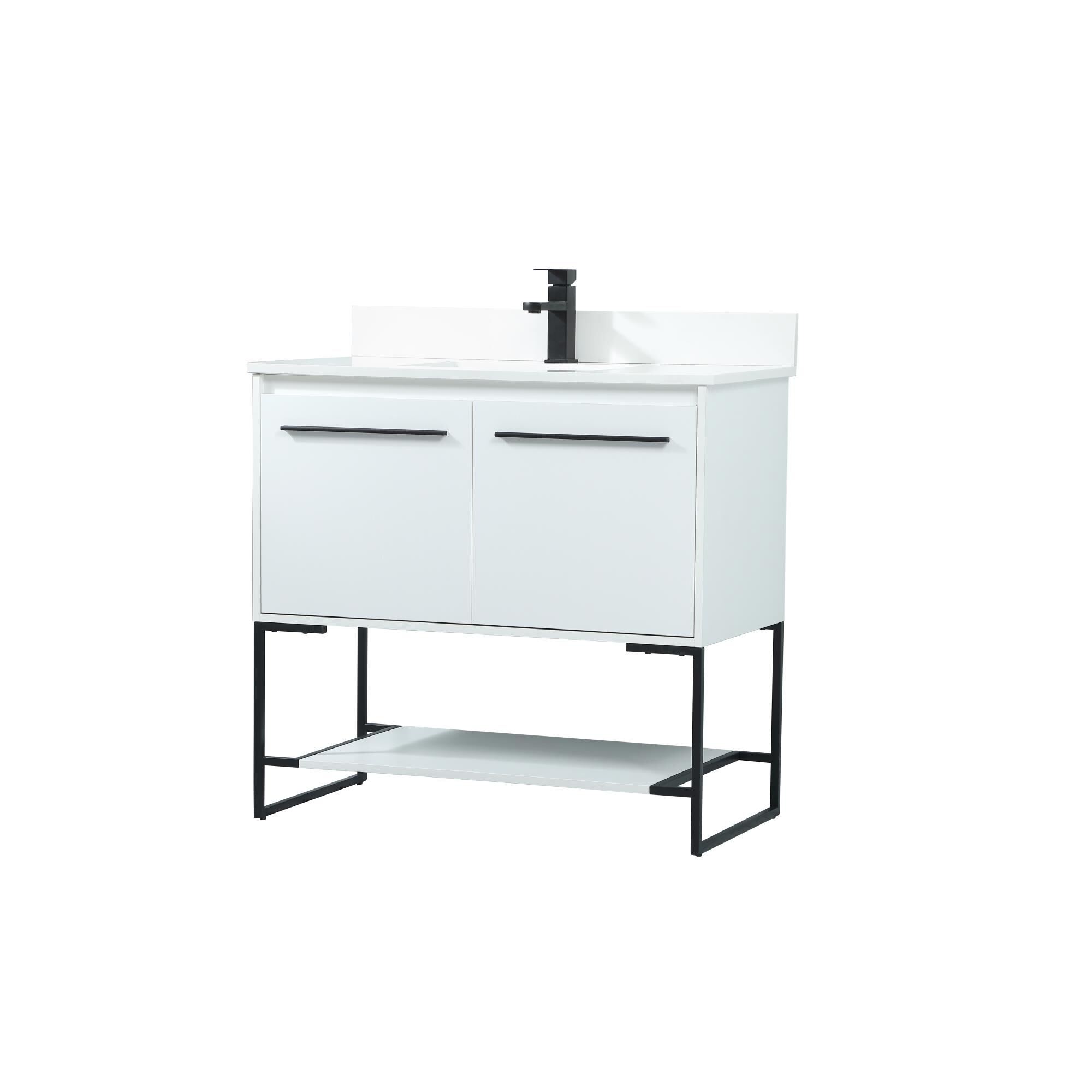 Shown in White finish